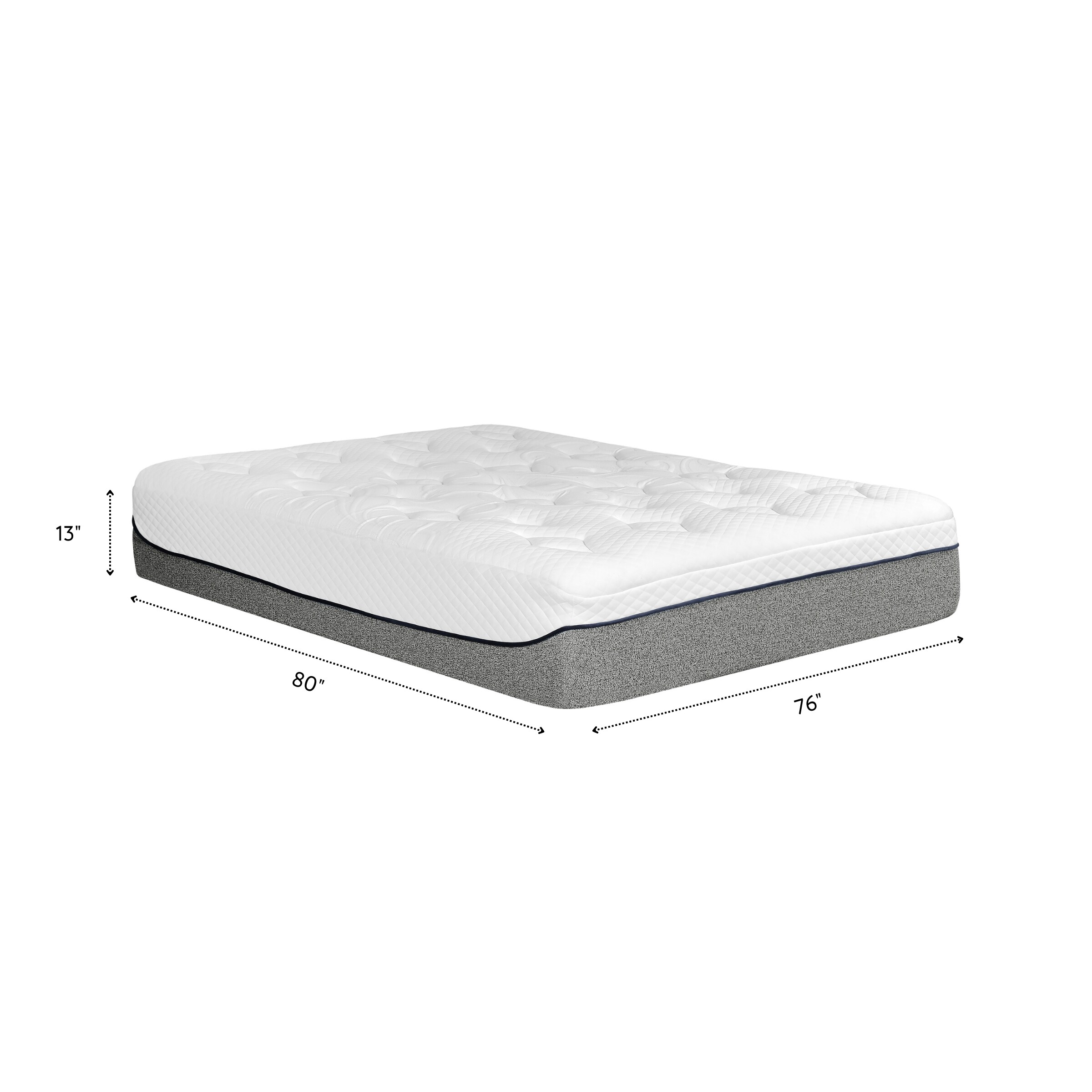 Primo International 13-in King Gel Memory Foam Mattress in a Box in the ...