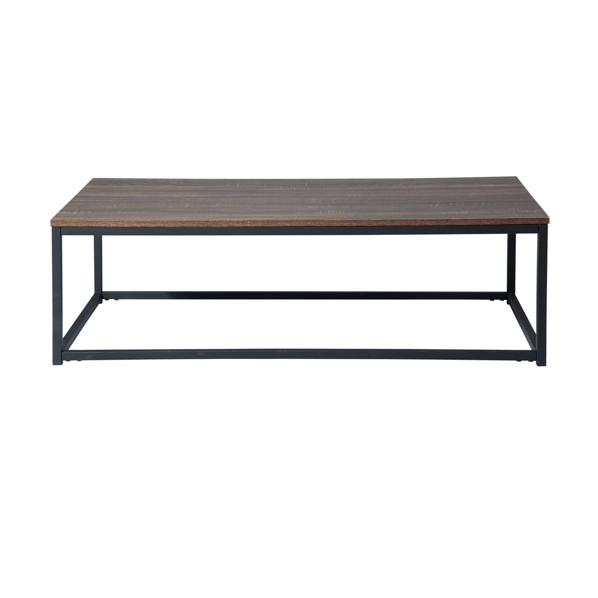 CASAINC FACTO COFFEE TABLE O Mdf with Oak PVC Top Metal Modern Coffee Table
