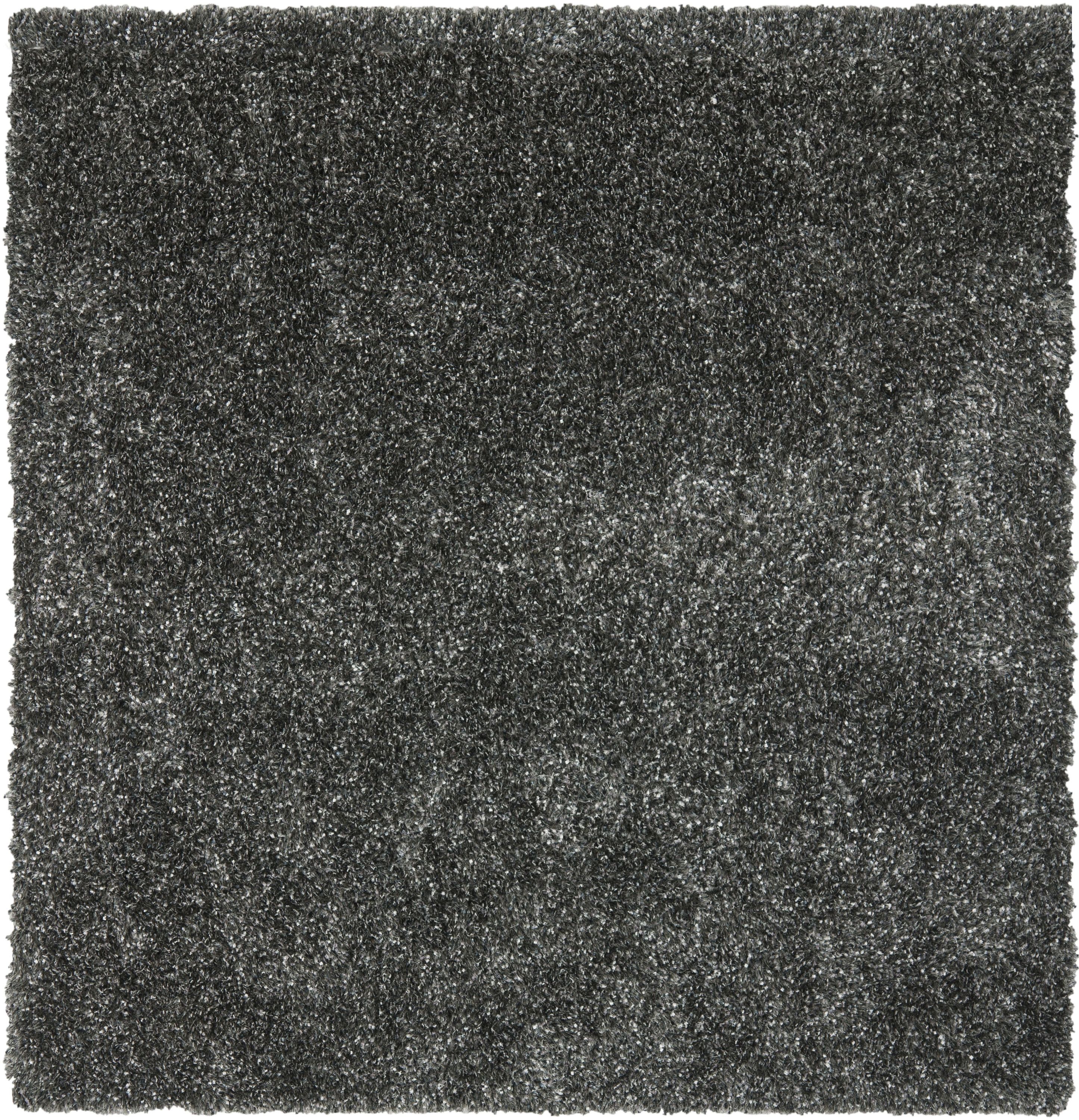 Safavieh MLS431C-7SQ Malibu Shag 7 x 7 (ft) Tufted Polyester Charcoal Square Indoor Solid Area rug