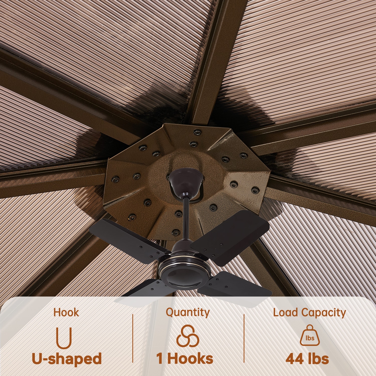 AOXUN G30021BR-1 Wood-Resin-Gazebos - View #4