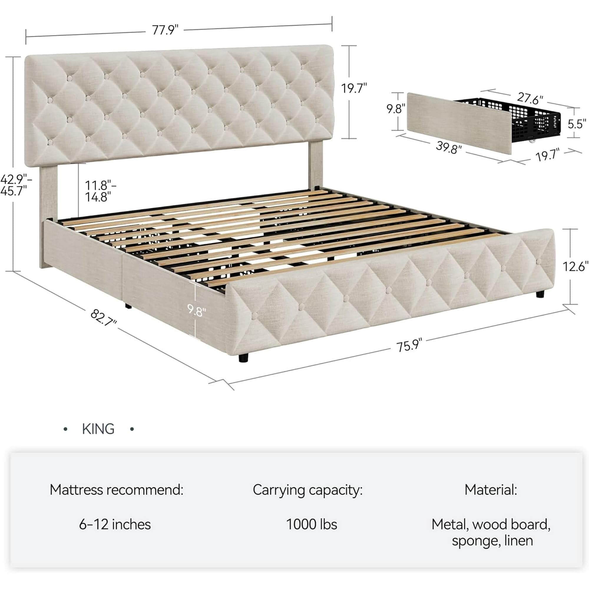 Qeetex WSZB-35MXRN00779 beds - View #2