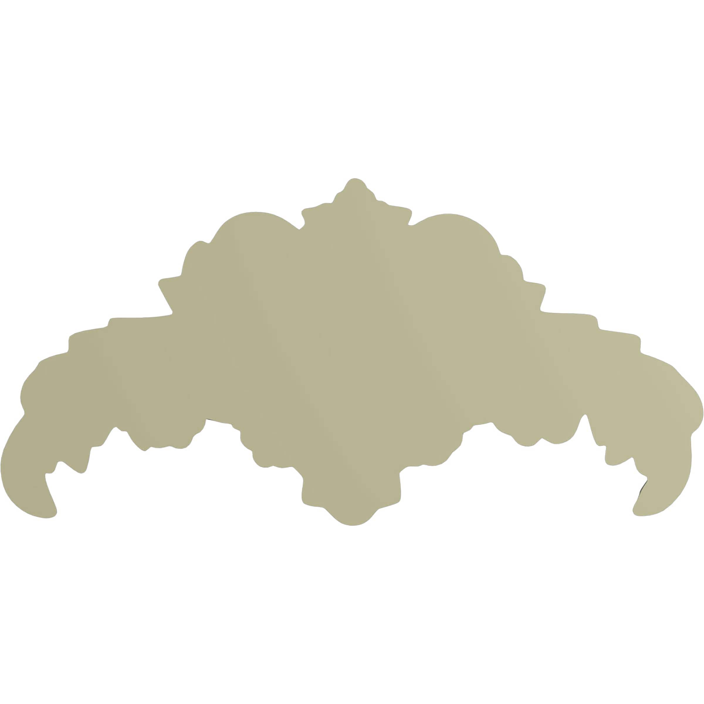 Primed Polyurethane Acanthus Center Onlay, 10.625" x 5.25"
