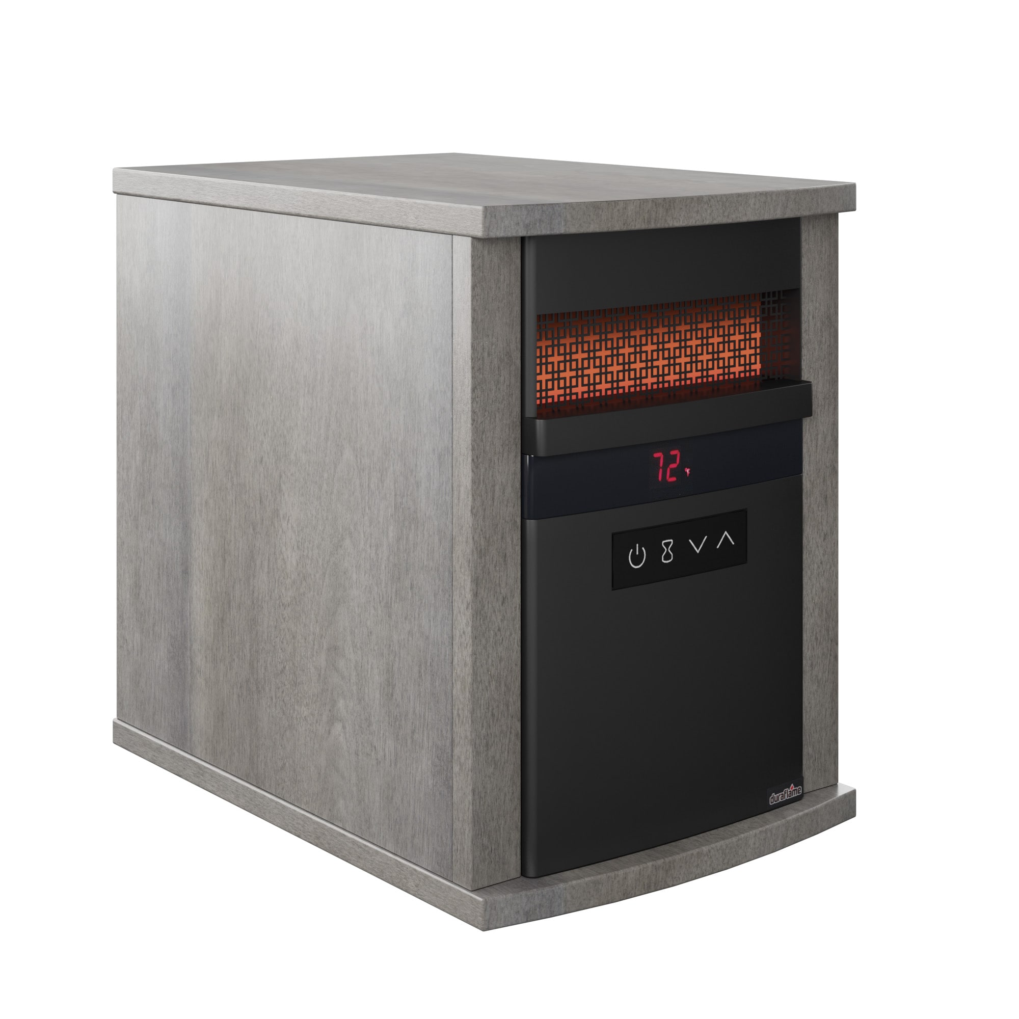 Up to 1500-Watt Infrared Cabinet Indoor Electric Space Heater with Thermostat and Remote Included in Gray | - Duraflame 9HM900-B523