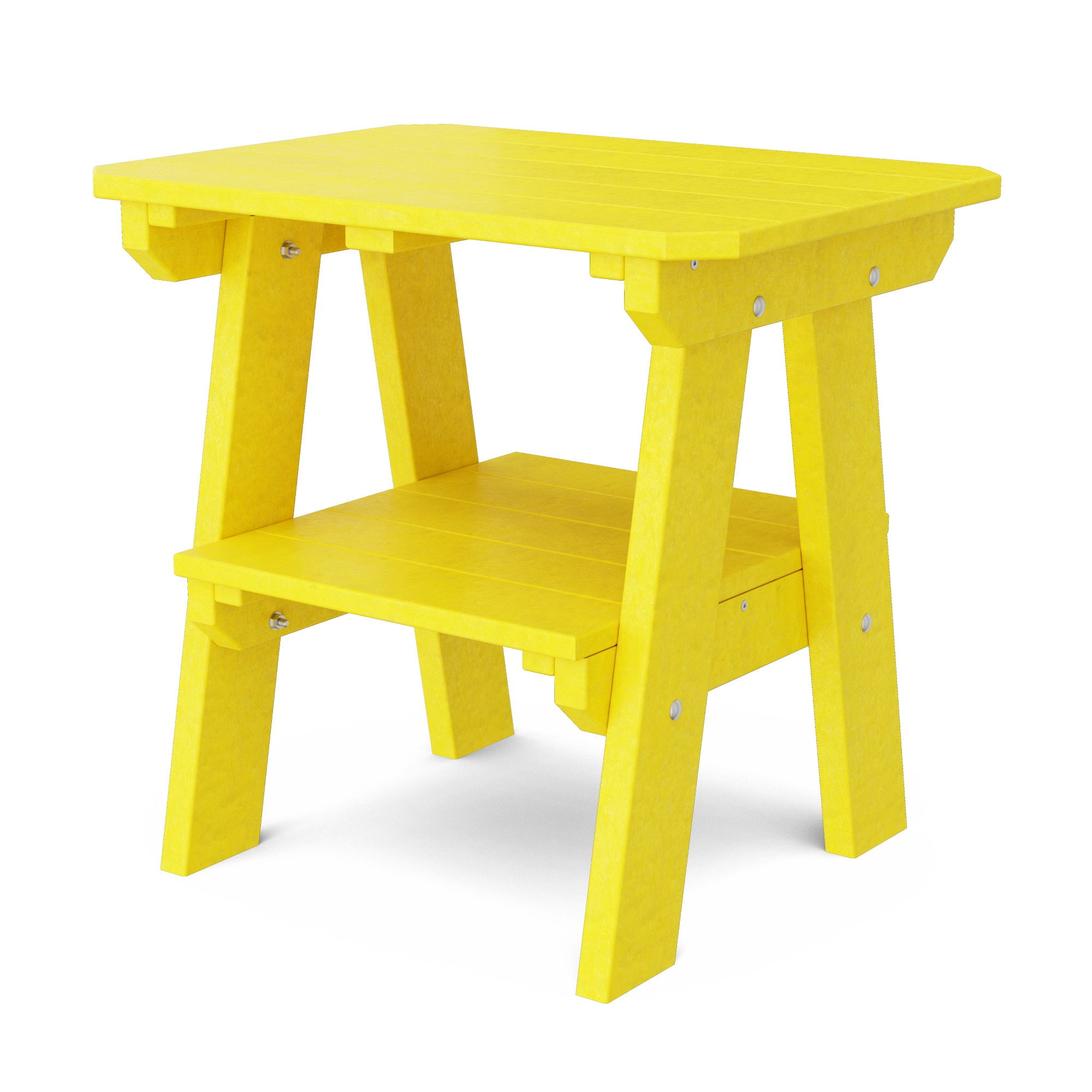 Wildridge LCC-120-LY Heritage Two-Tier Rectangle Outdoor End Table 17.5-in W x 23.5-in L