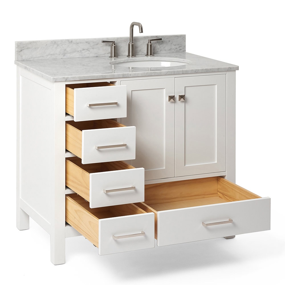 ARIEL A037SRCW2OVOWHT Bath-Vanity-Combo - View #5