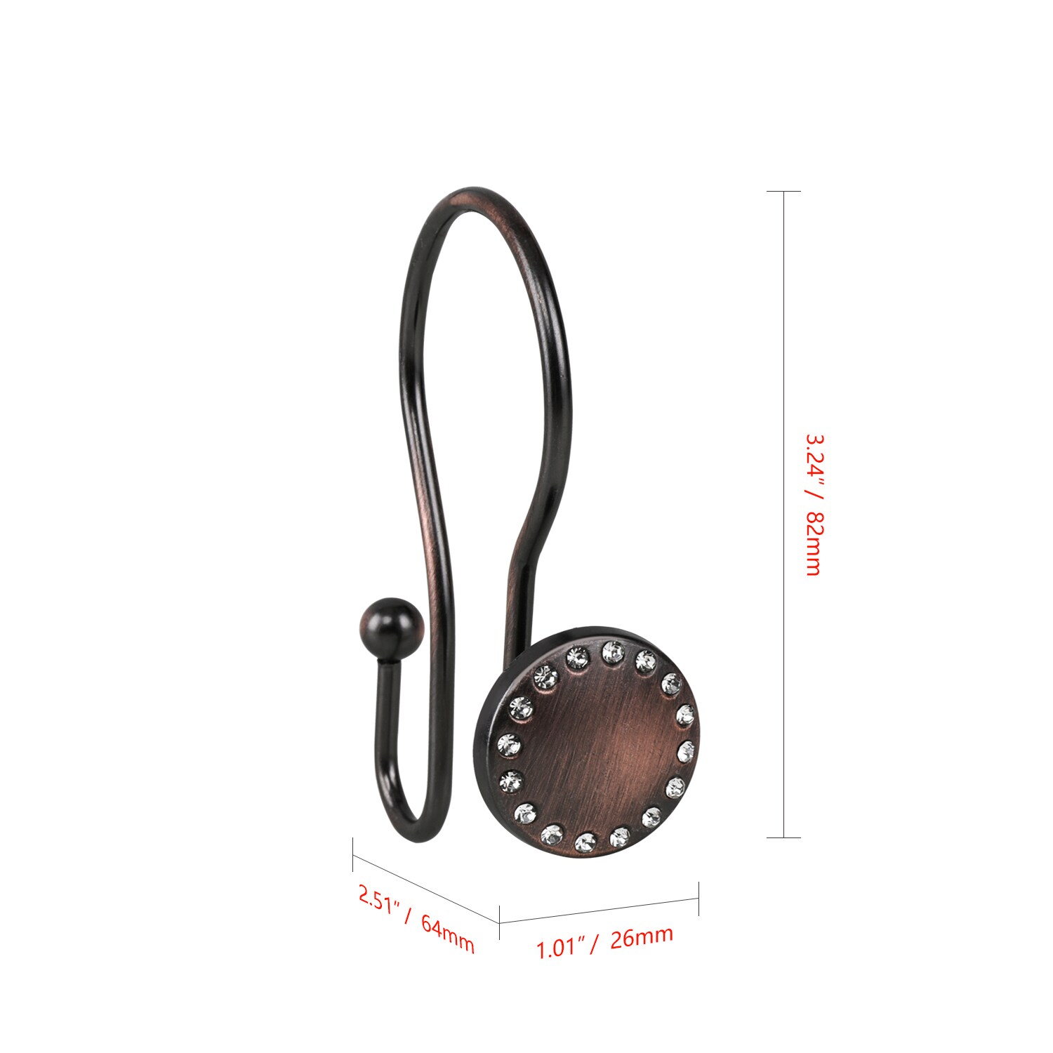Utopia Alley HK19RB Shower-Rings-Hooks - View #7
