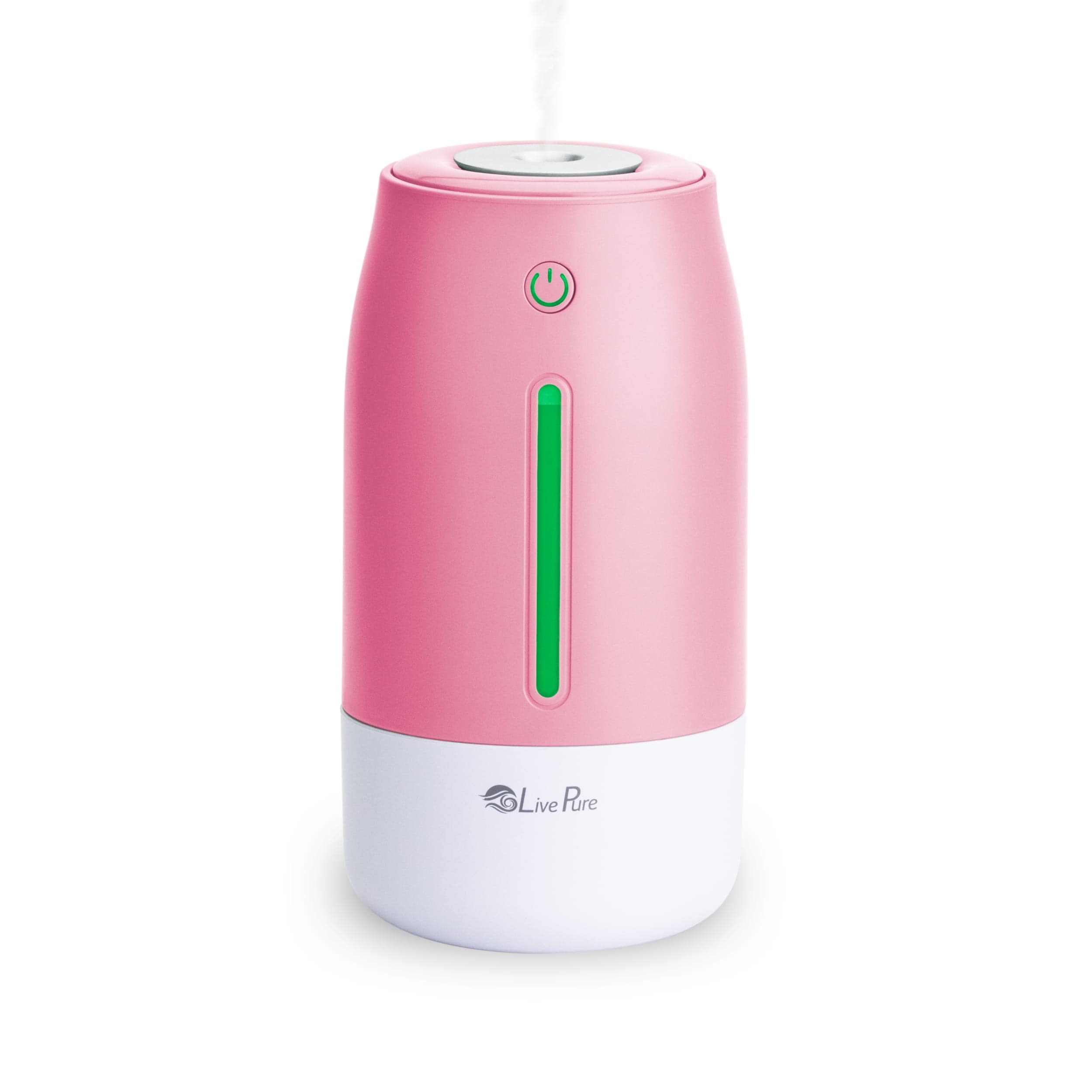 LivePure Cool Mist Portable 2 Cup Ultrasonic Cool Mist Humidifier - Rose Quartz #LP250HUM-RQU