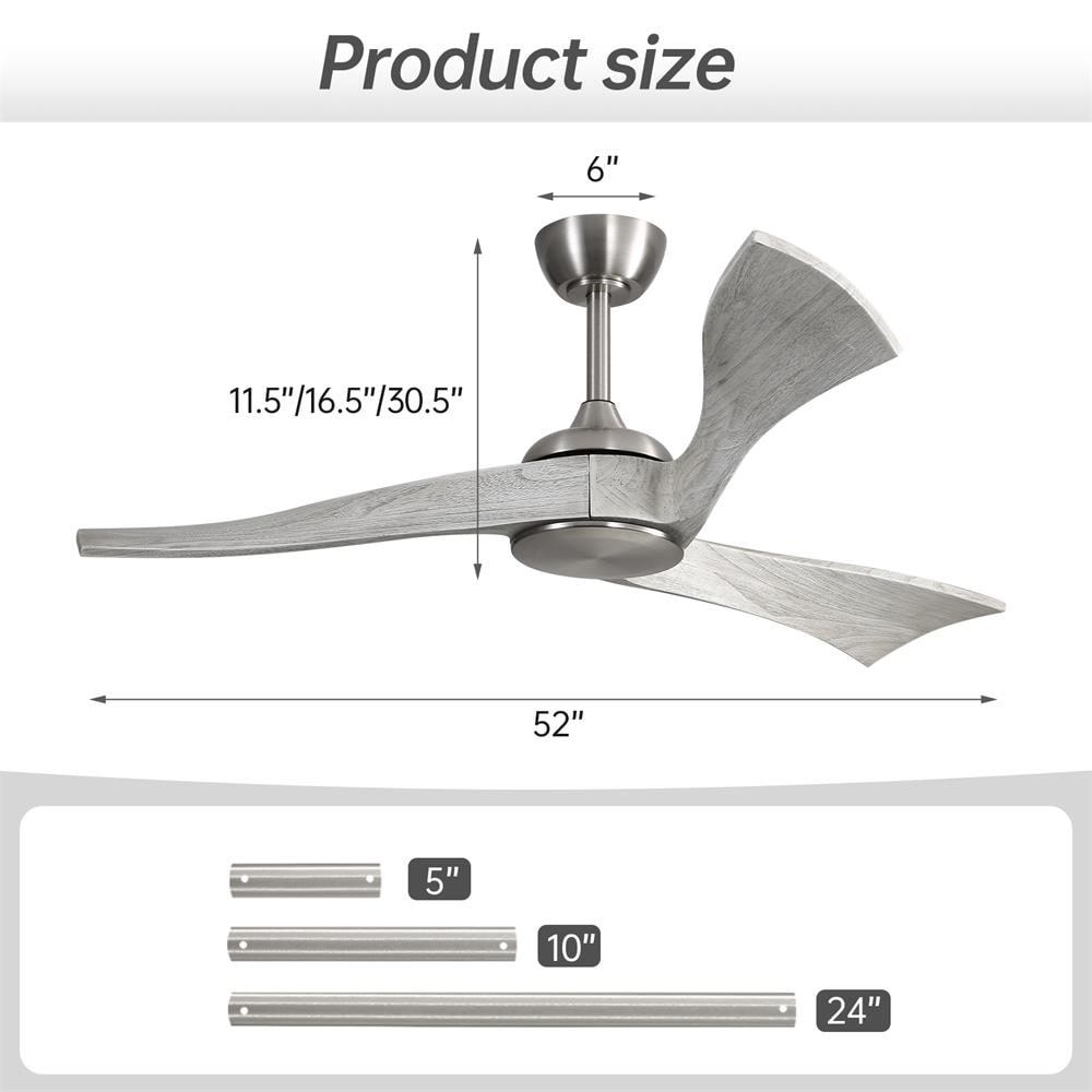 Sofucor LW-52K012-BN-WD-HMW Ceiling-Fans - View #2