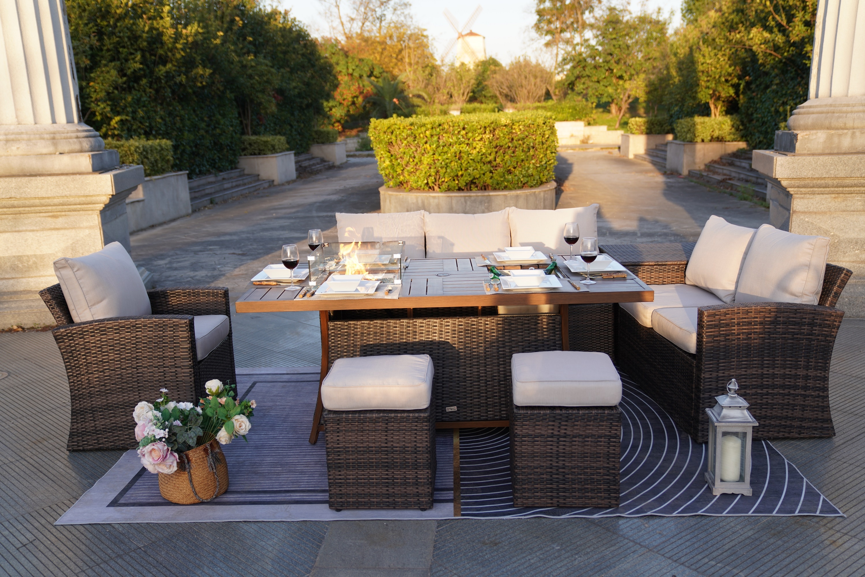 Moda Furnishings 1403B-1106FI-B Patio-Conversation-Sets - View #12
