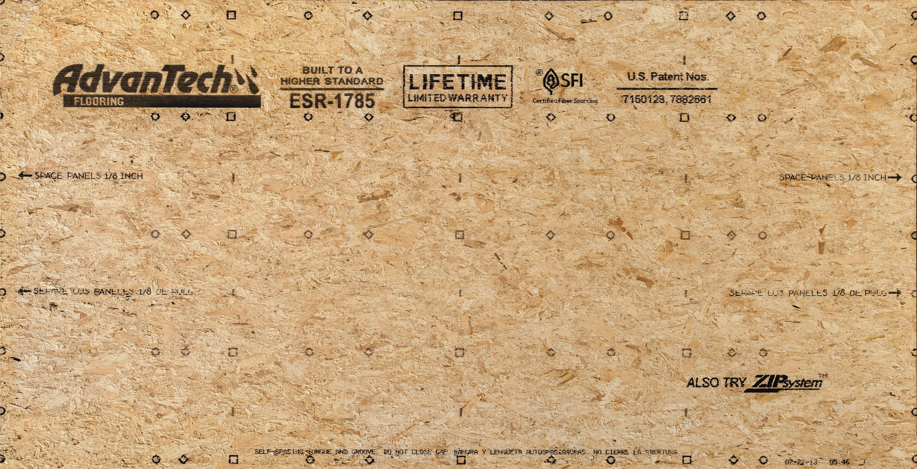 AdvanTech 649207 Advantech 23/32-in x 4-ft x 8-ft Southern yellow pine Sanded OSB Sheathing