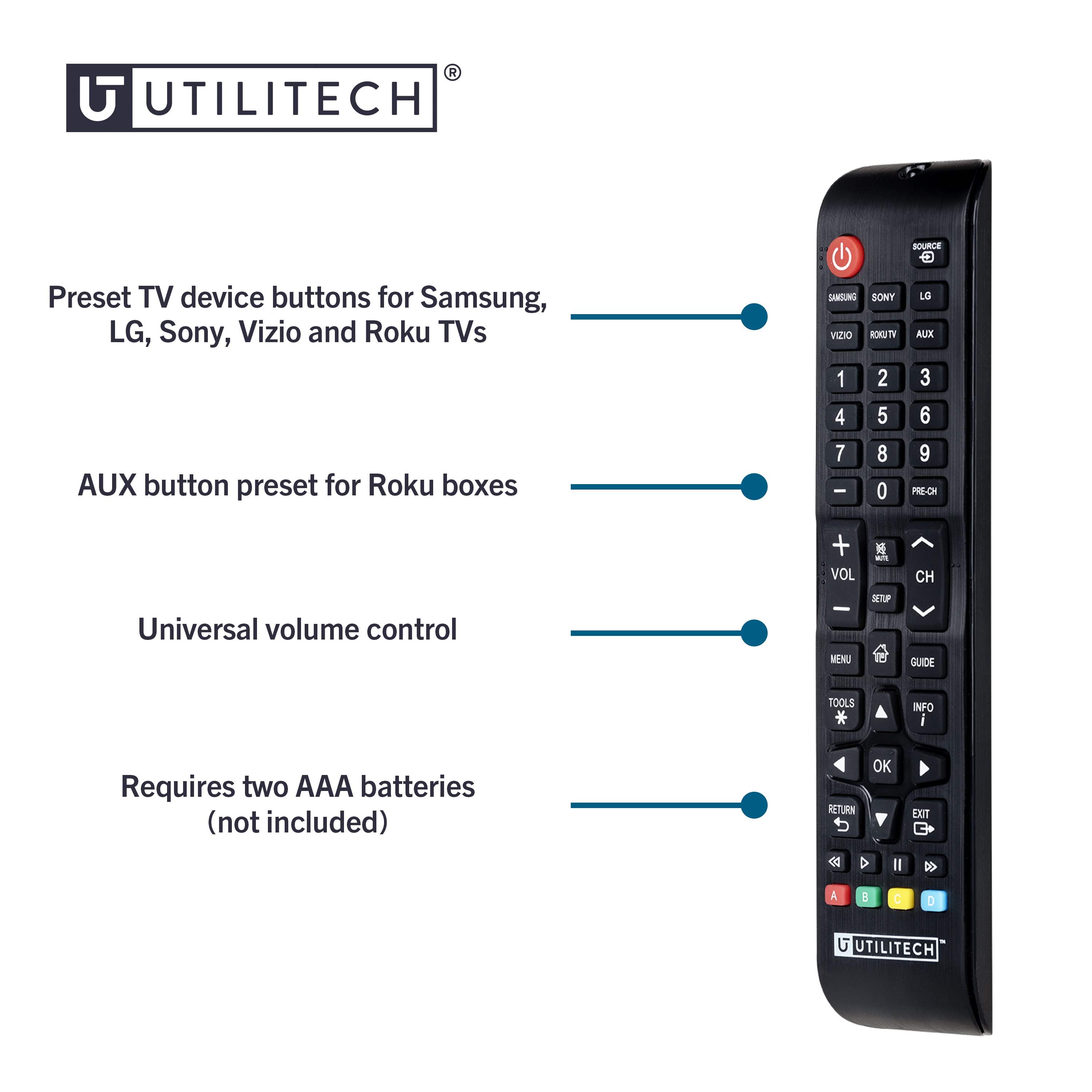 Utilitech 83693 Multimedia-Remote-Controls - View #5