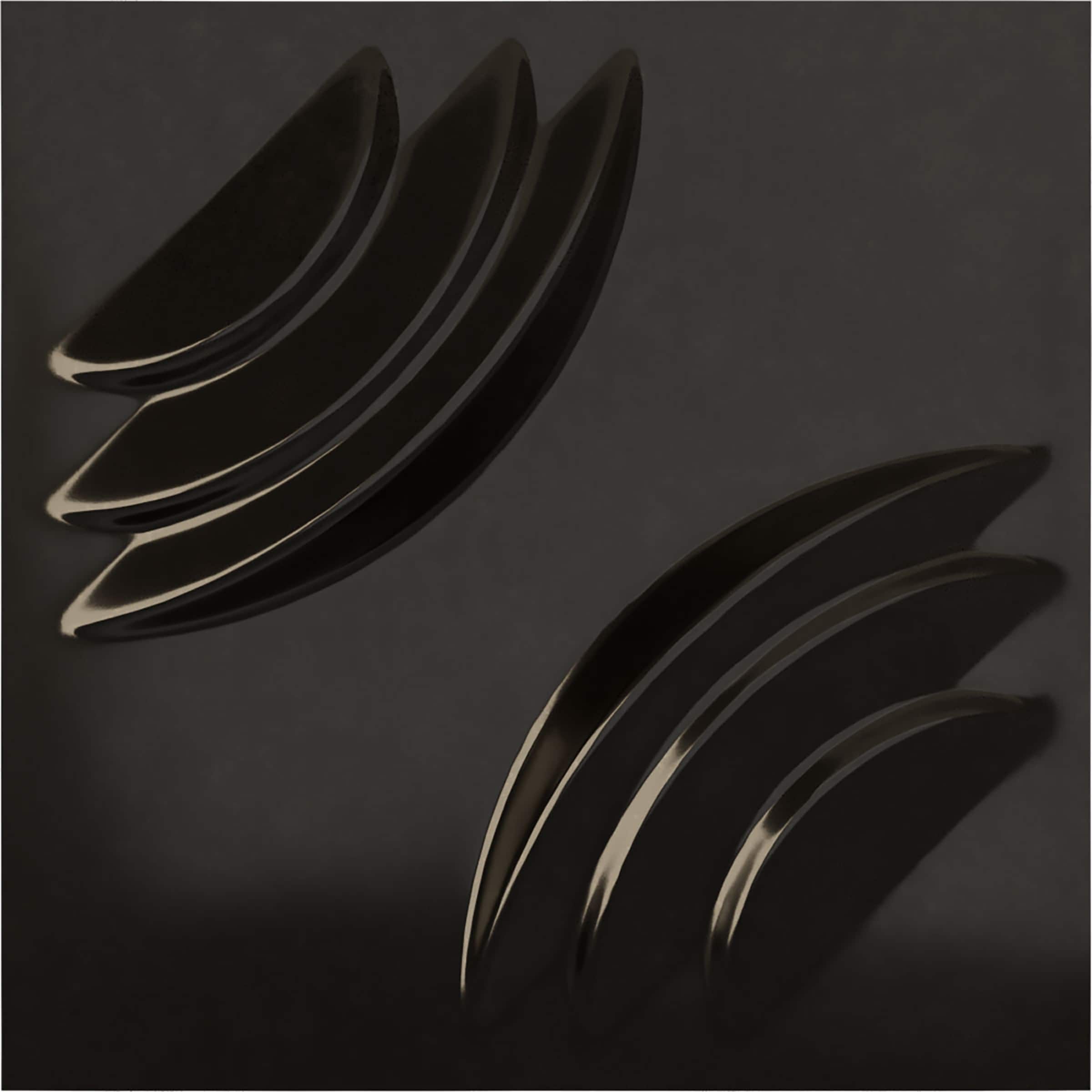 Ekena Millwork WP12X12ARECA 11-7/8-in x 11-7/8-in Embossed Universal Metallic Carbon Mist PVC Wall Panel