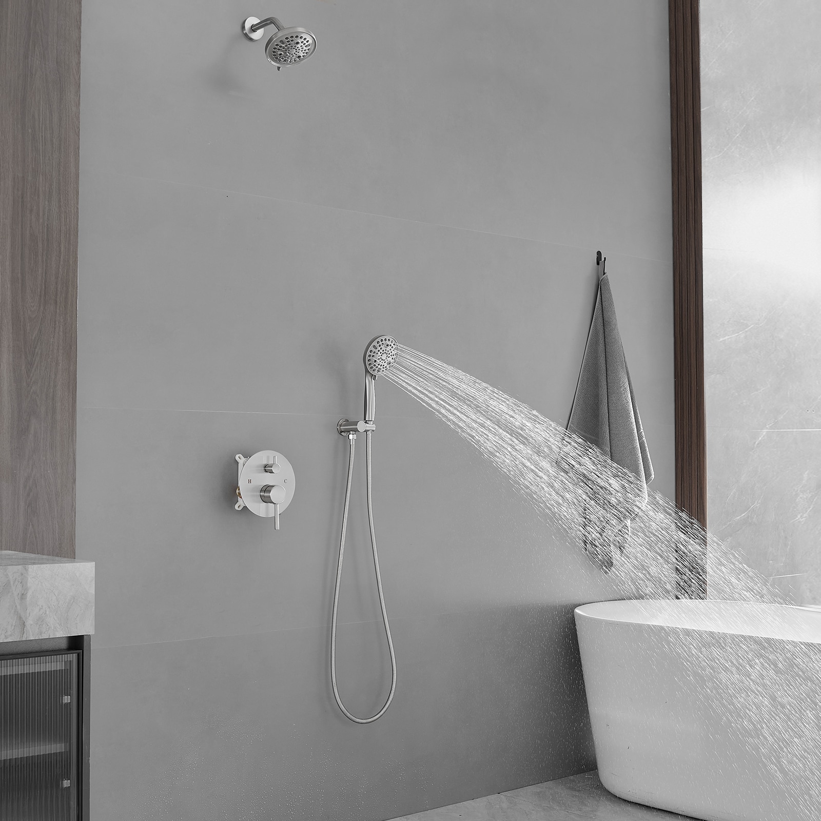 BWE A-98019-N Showerhead-Bar-Panels - View #10