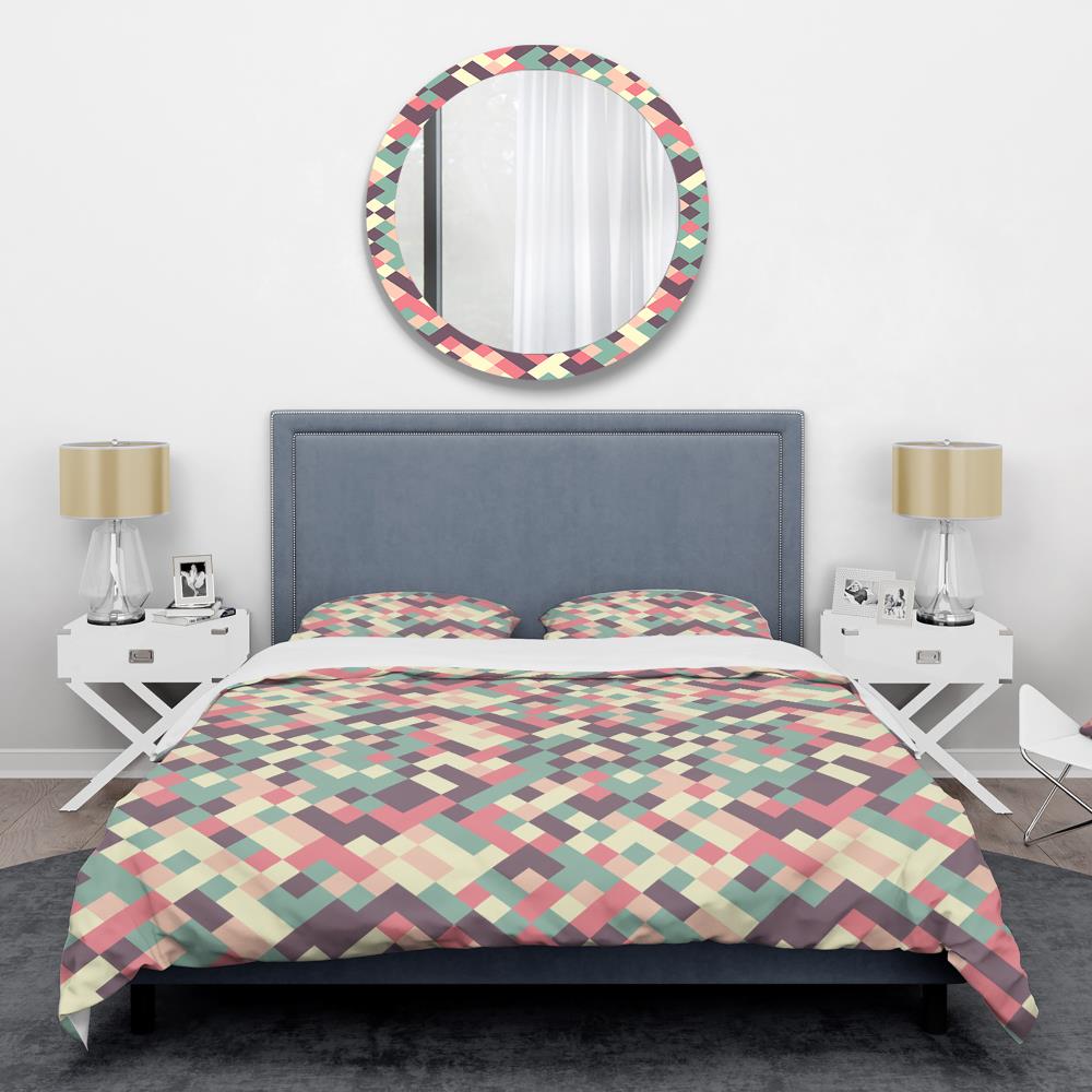 Designart BED24069-T 3 -Piece Multi-Color Twin Duvet cover Set