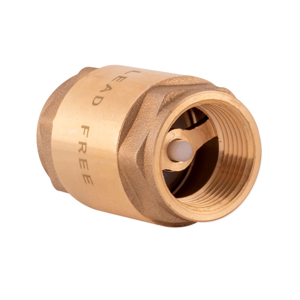 Ez Flo 3 4 In Iron Pipe Size X Iron Pipe Size Brass In Line Check Valve 20403lf At