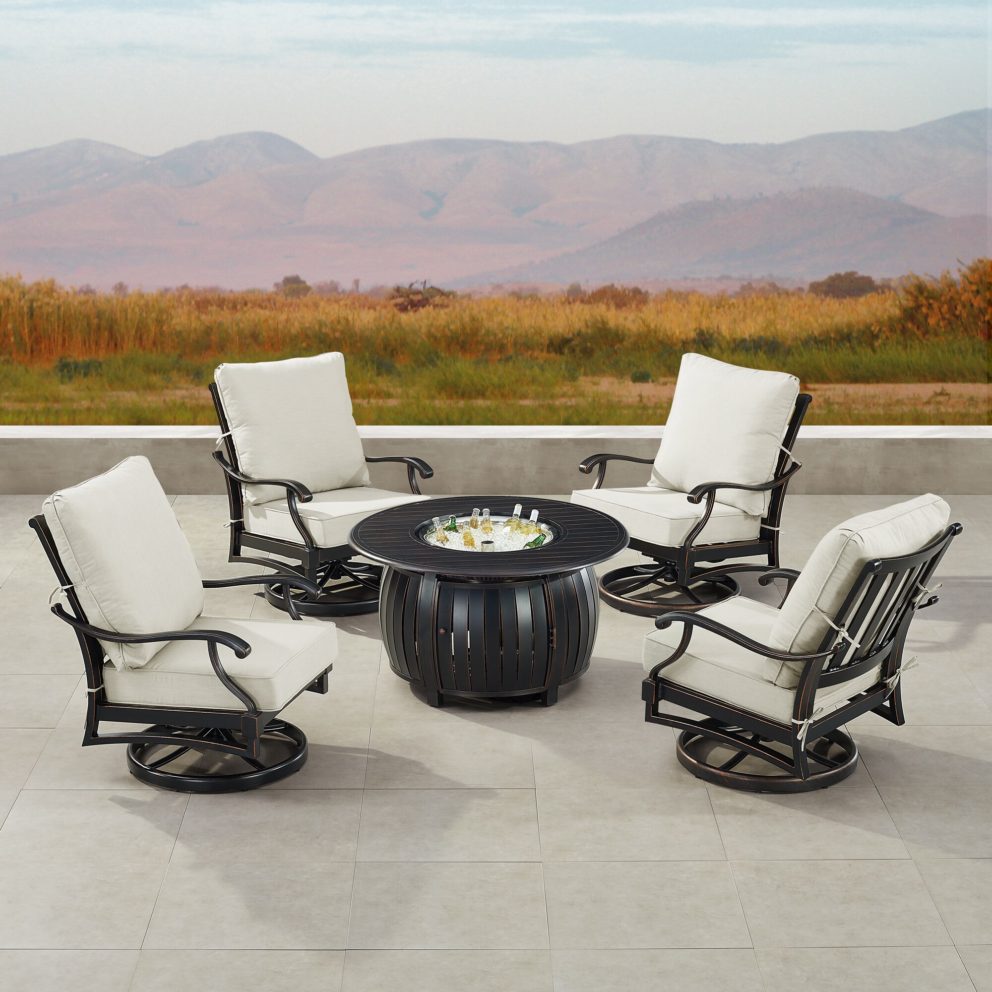 Oakland Living SHAO4CHITALYLGCUIBA Patio-Conversation-Sets - View #3