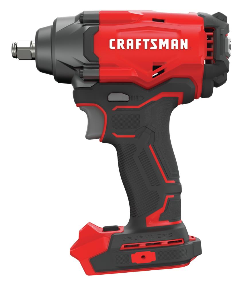 Impact Wrenches CRAFTSMAN V20-Amp 20-volt Max Variable Speed Brushless 1/2-in Drive  Cordless Impact Wrench (Tool Only) in the Impact Wrenches department at  Lowes.com