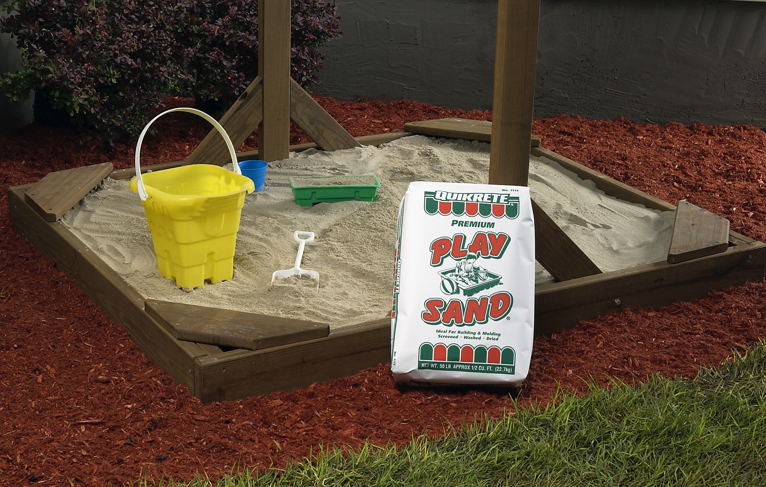 Palmetto Natural Play Sand for Sand Box & Play Areas, 50 Pounds, Creme (2  Pack)
