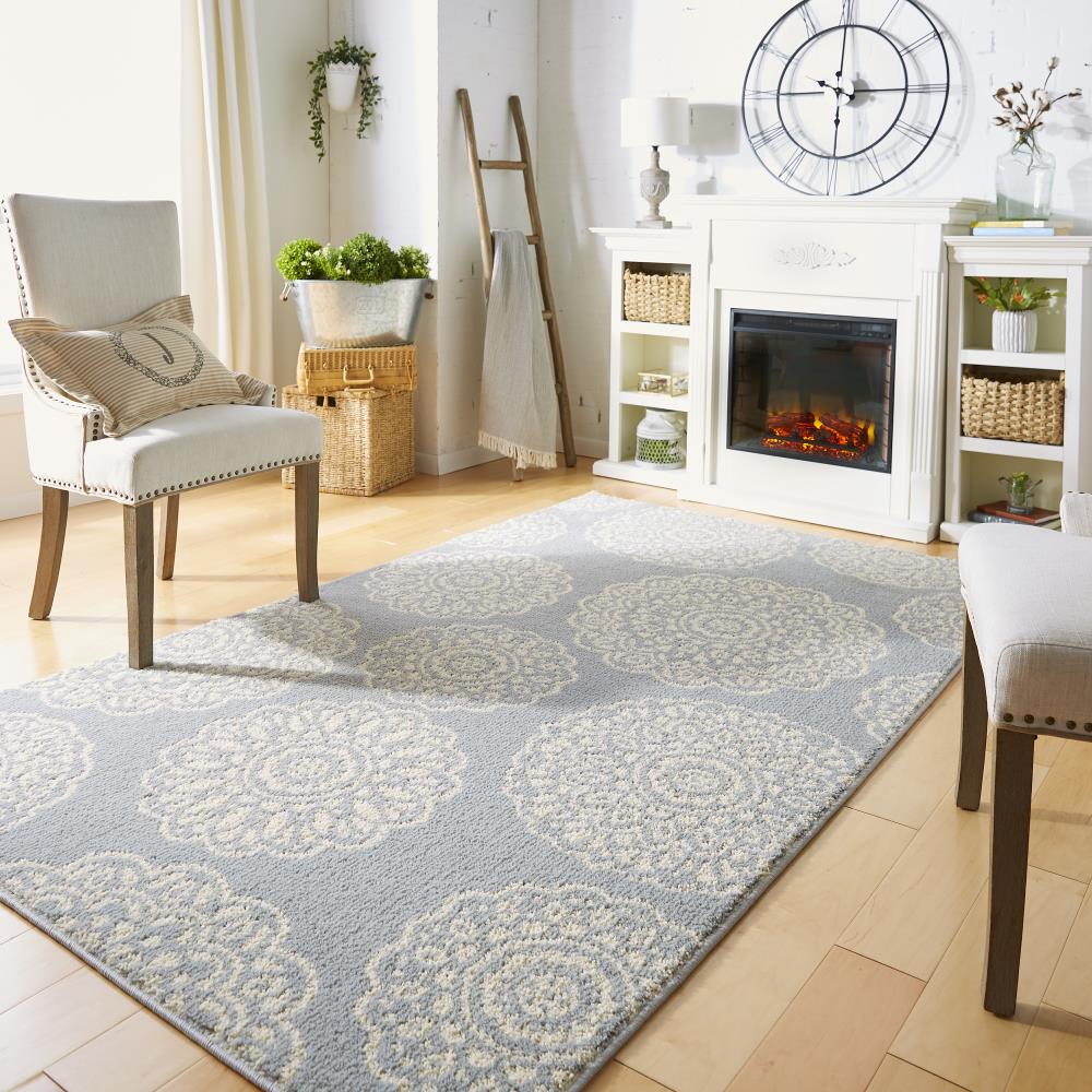 Mohawk Home V199-18431-90X120 Millwood 8 x 10 Grey/Starch Indoor Geometric Area Rug