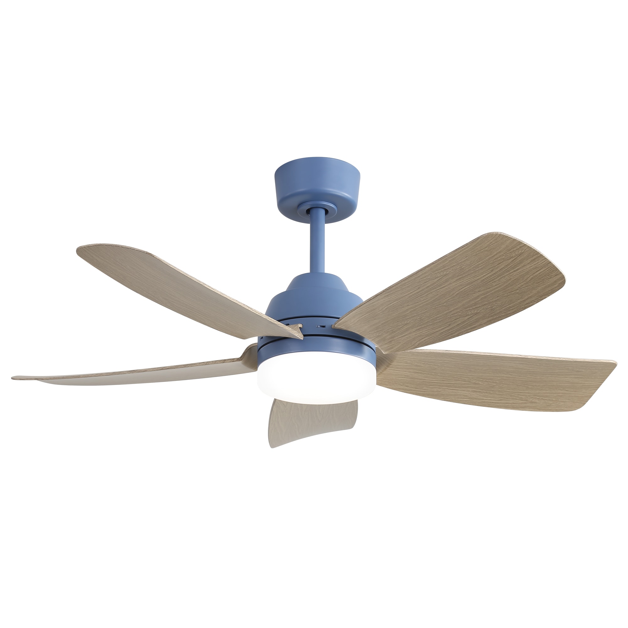 Yardreeze KBS-42K032-DB 42-in Black with Brown Blades Plug-in Ceiling Fan With Light and Remote ( 5 -Blade )
