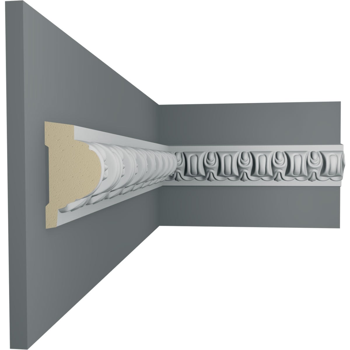 Ekena Millwork PML02X01CP Chair-Rail-Moulding - View #5