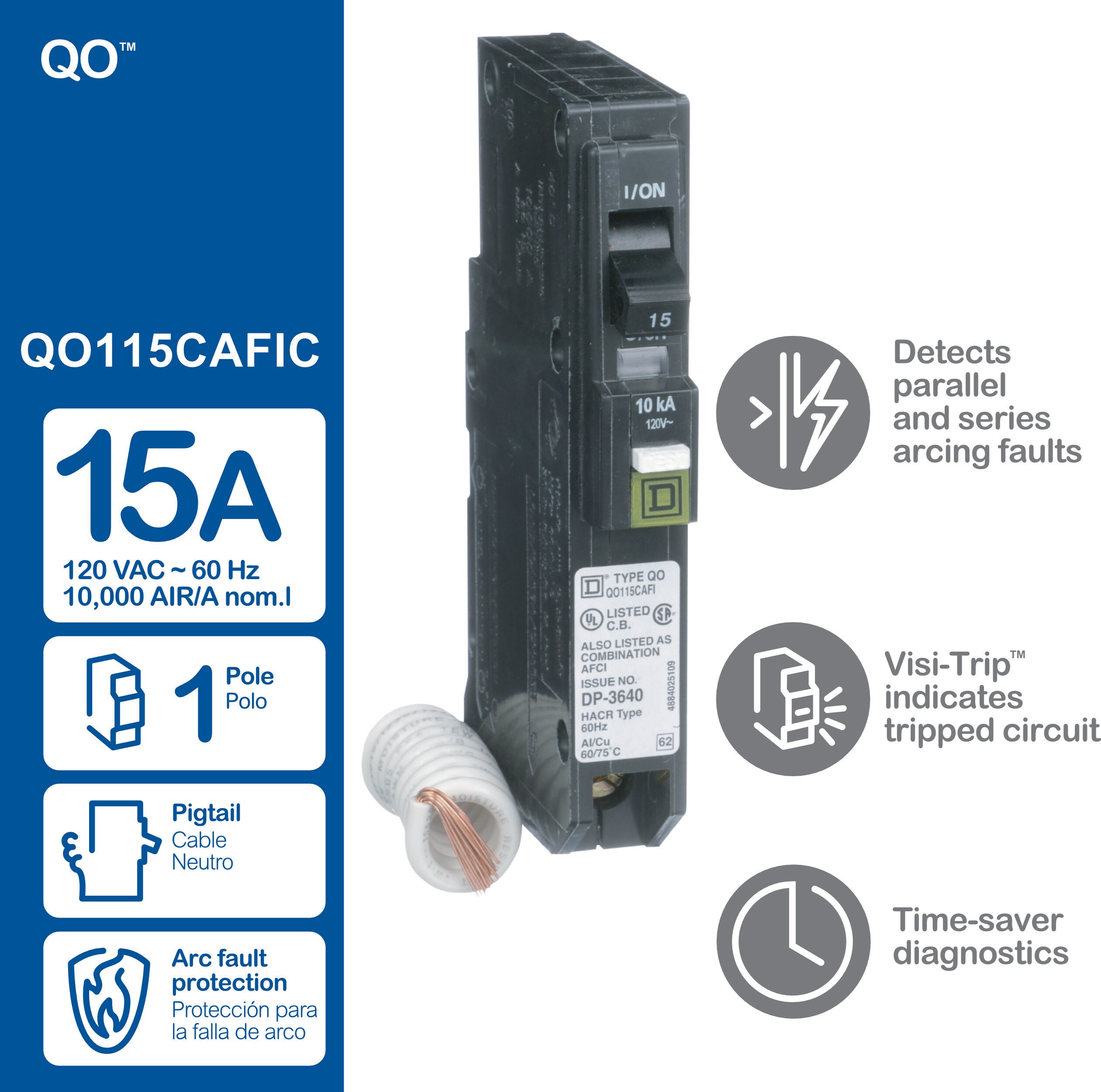 Square D QO115CAFIC Circuit-Breakers - View #6