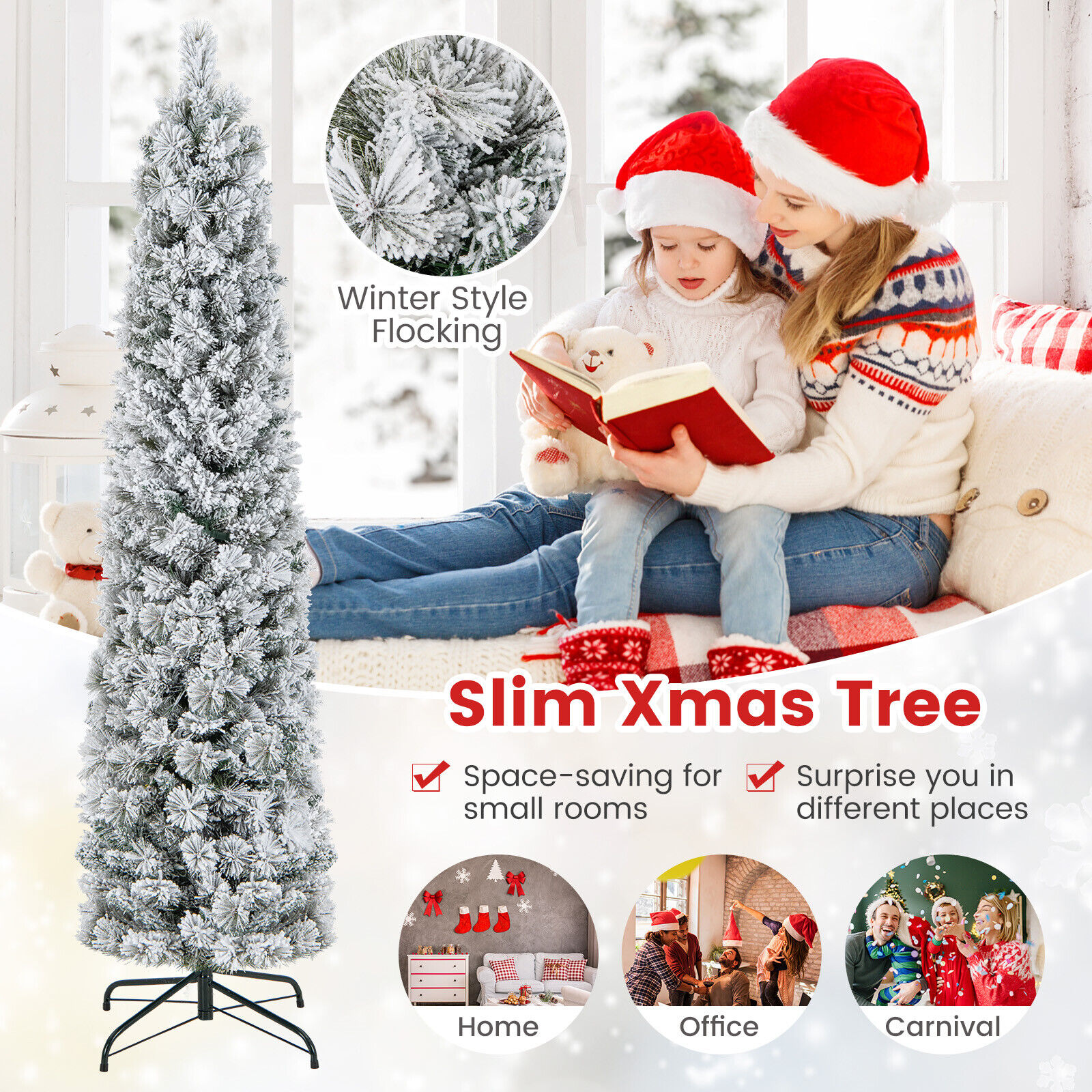 WELLFOR TX-HGY-10011US Artificial-Christmas-Trees - View #10