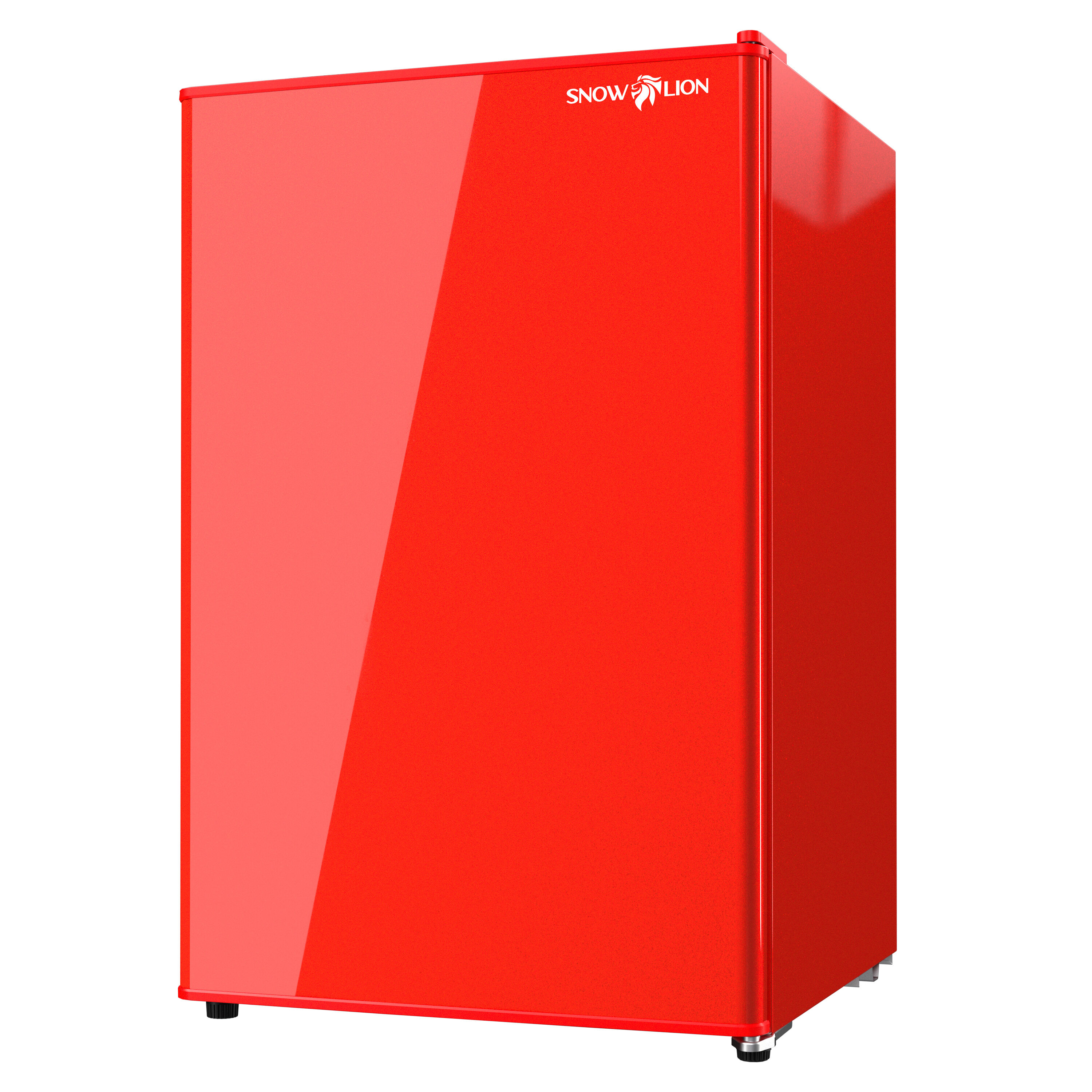 SnowLion OSFS019-RXL Premium 122L Solid Door Undercounter 4.3-Cu. Feet Mini Fridge ( Red ) Garage Ready