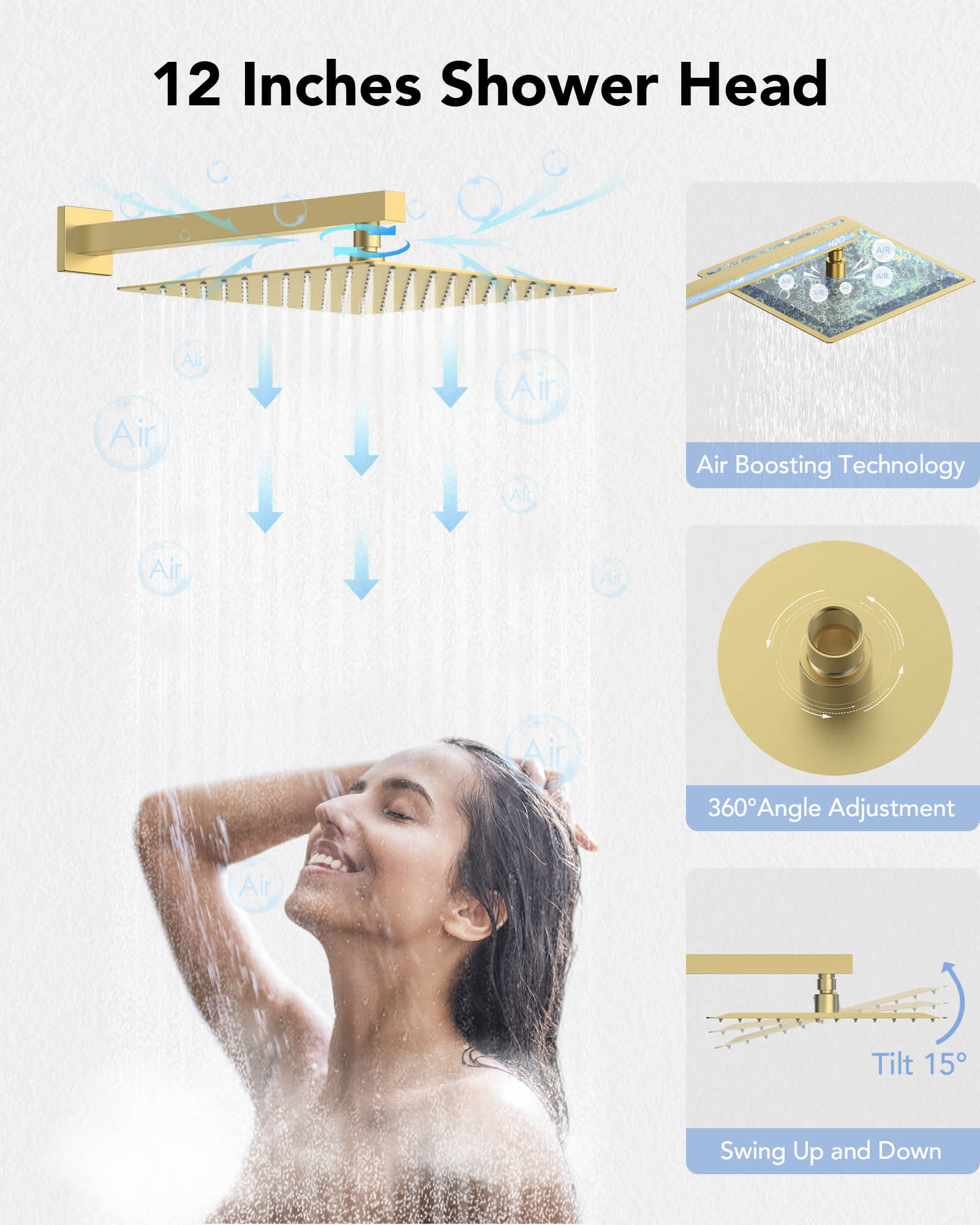 EVERSTEIN SFS-1016-GD12 Tub-Shower-Faucets - View #5
