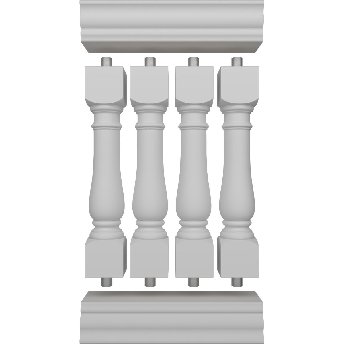 Ekena Millwork BALK42X024OXN railings - View #5