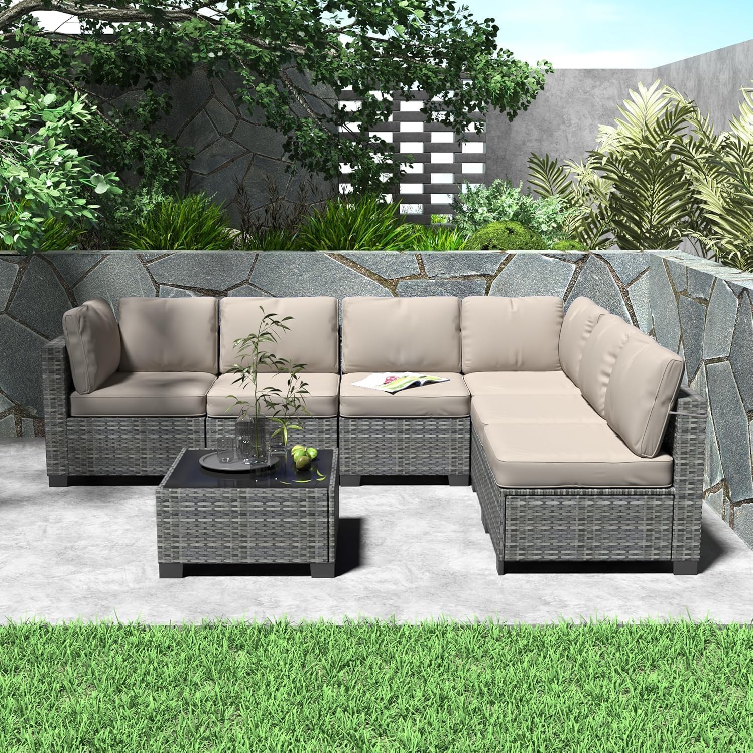 Qeetex LXL-PHO-34EG6VW9 Patio-Conversation-Sets - View #7