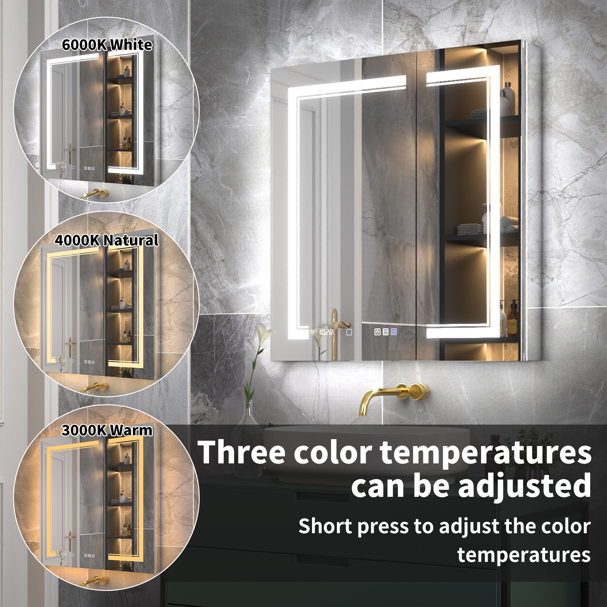 ExBrite W7MC4836 Bathroom-Medicine-Cabinets - View #5
