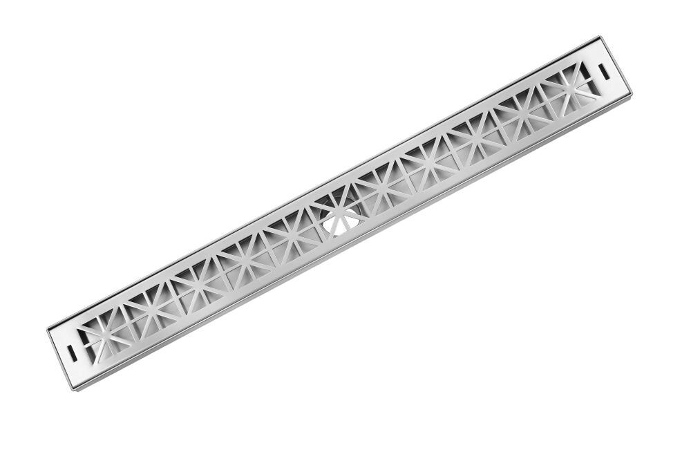 AQVA 2-in Stainless Steel Rectangle Stainless Steel Linear Shower Drain in  the Shower Drains department at