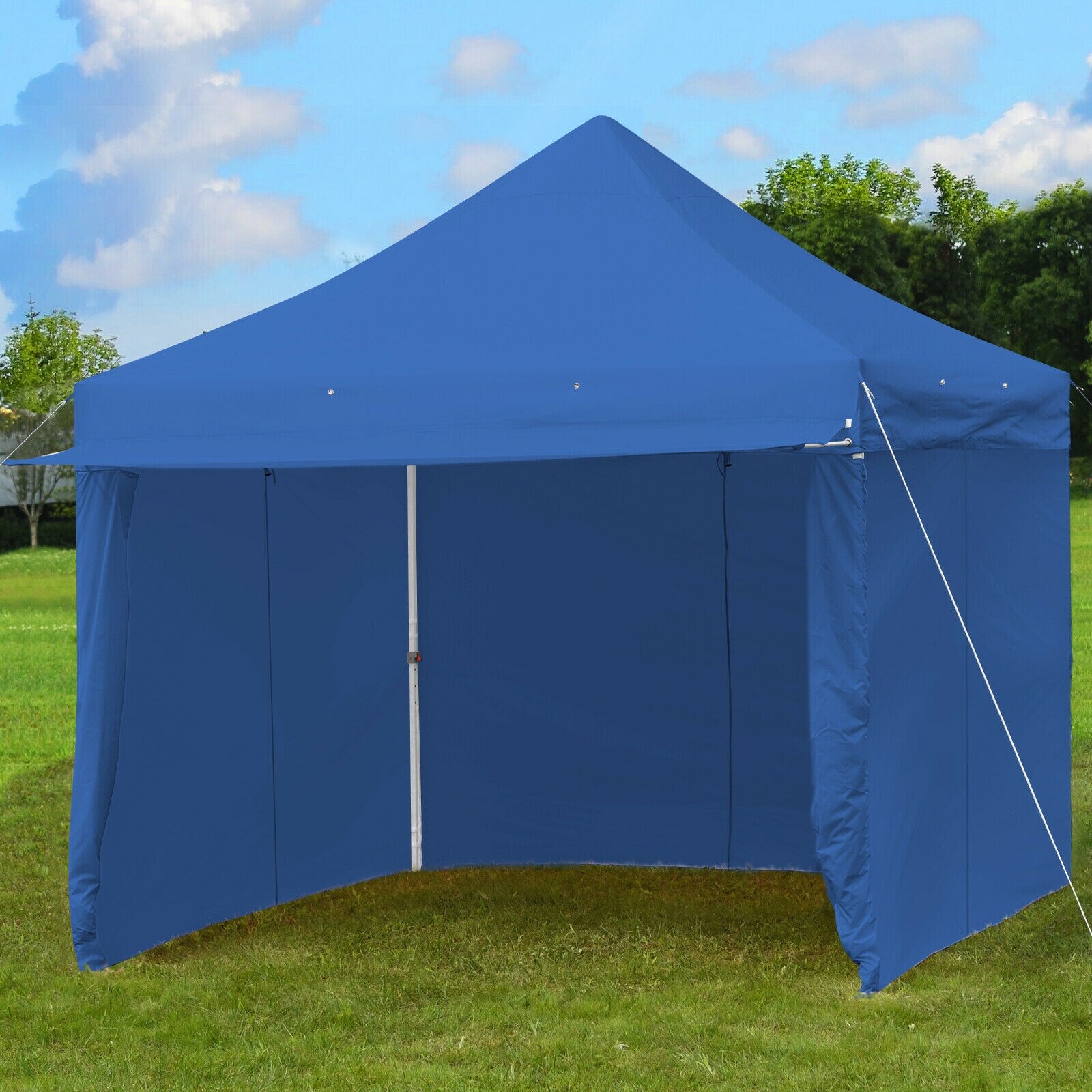 10x10 Blue Zipper Side Walls Kit Panel For Outdoor EZ Pop Up Tent Canopy Gazebo 
