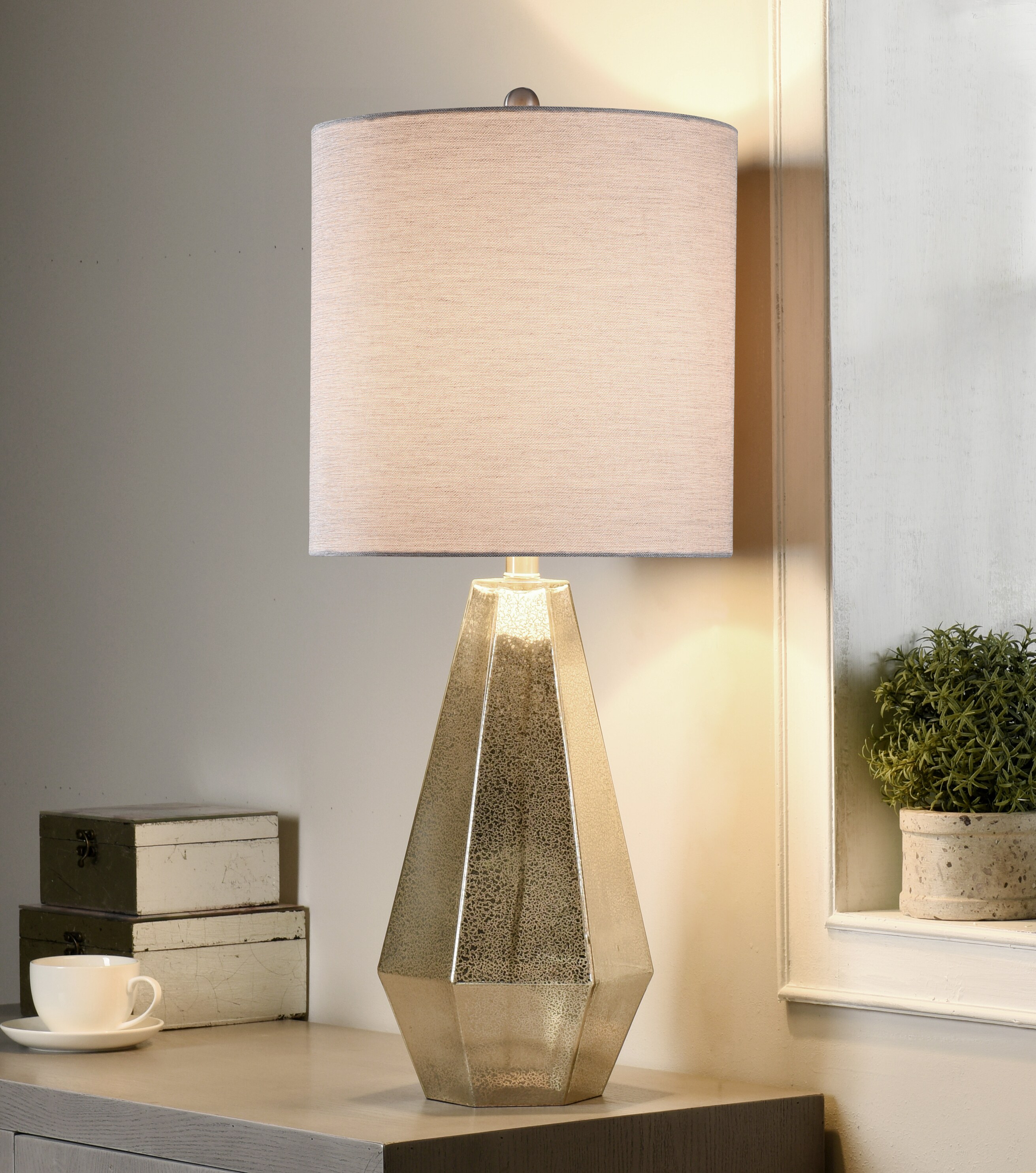 StyleCraft Home Collection 30.75-in Mercury Glass 3-Way StyleCraft Home Collection 30.75-in Mercury Glass 3-Way