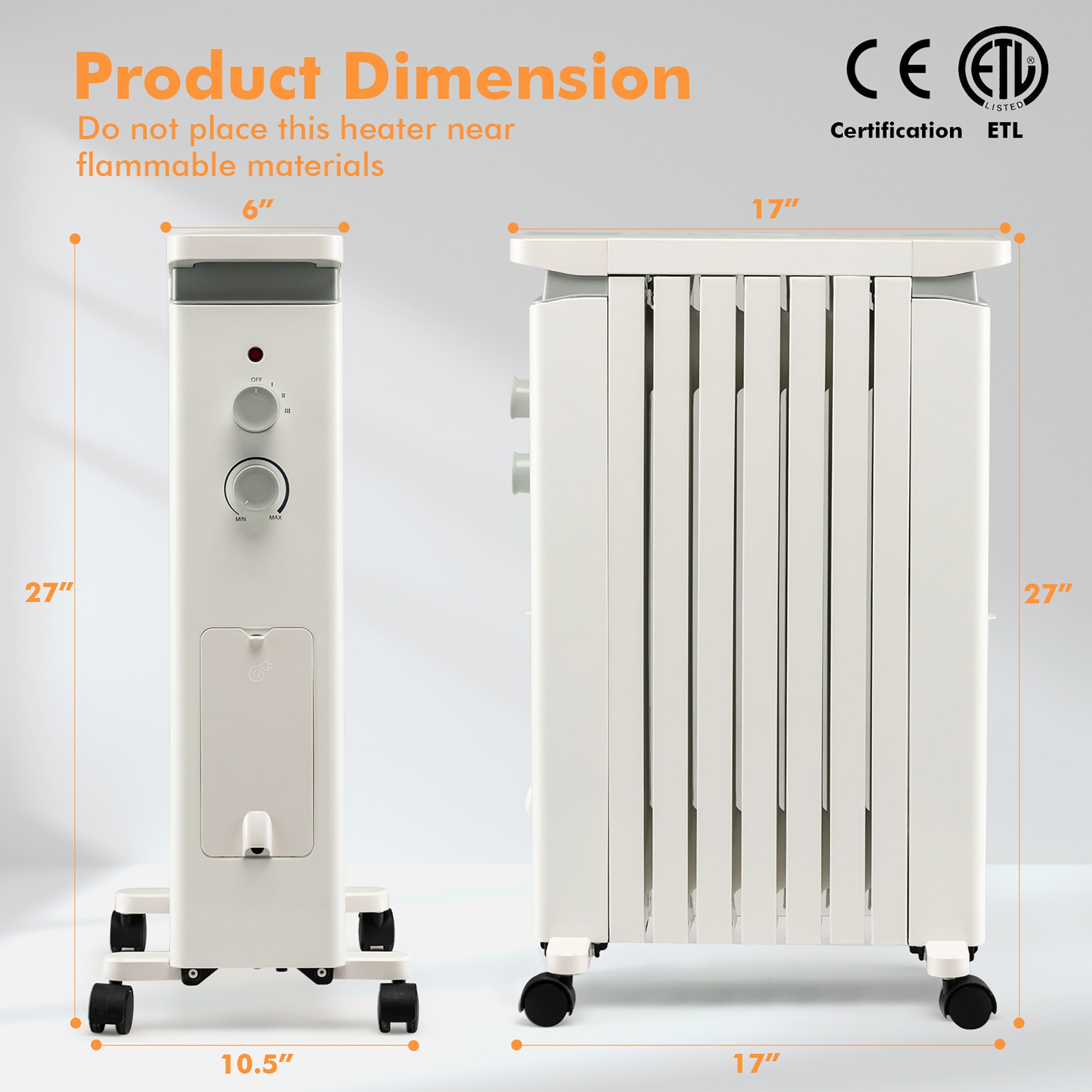Costway SWL00045 Portable-Electric-Heat - View #10