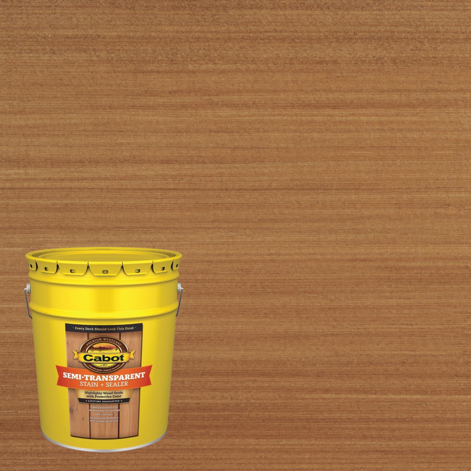 Cabot BARK MULCH-237460 Bark Mulch Semi-transparent Exterior Wood Stain and Sealer in One ( 5-gallon )