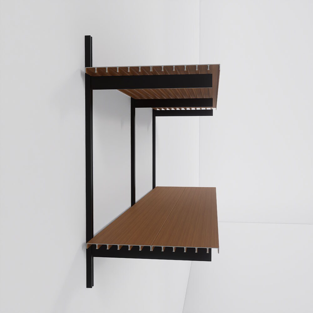 Modern Shelving ALUMWAL-1248-BW Wall-Mounted-Shelving - View #6