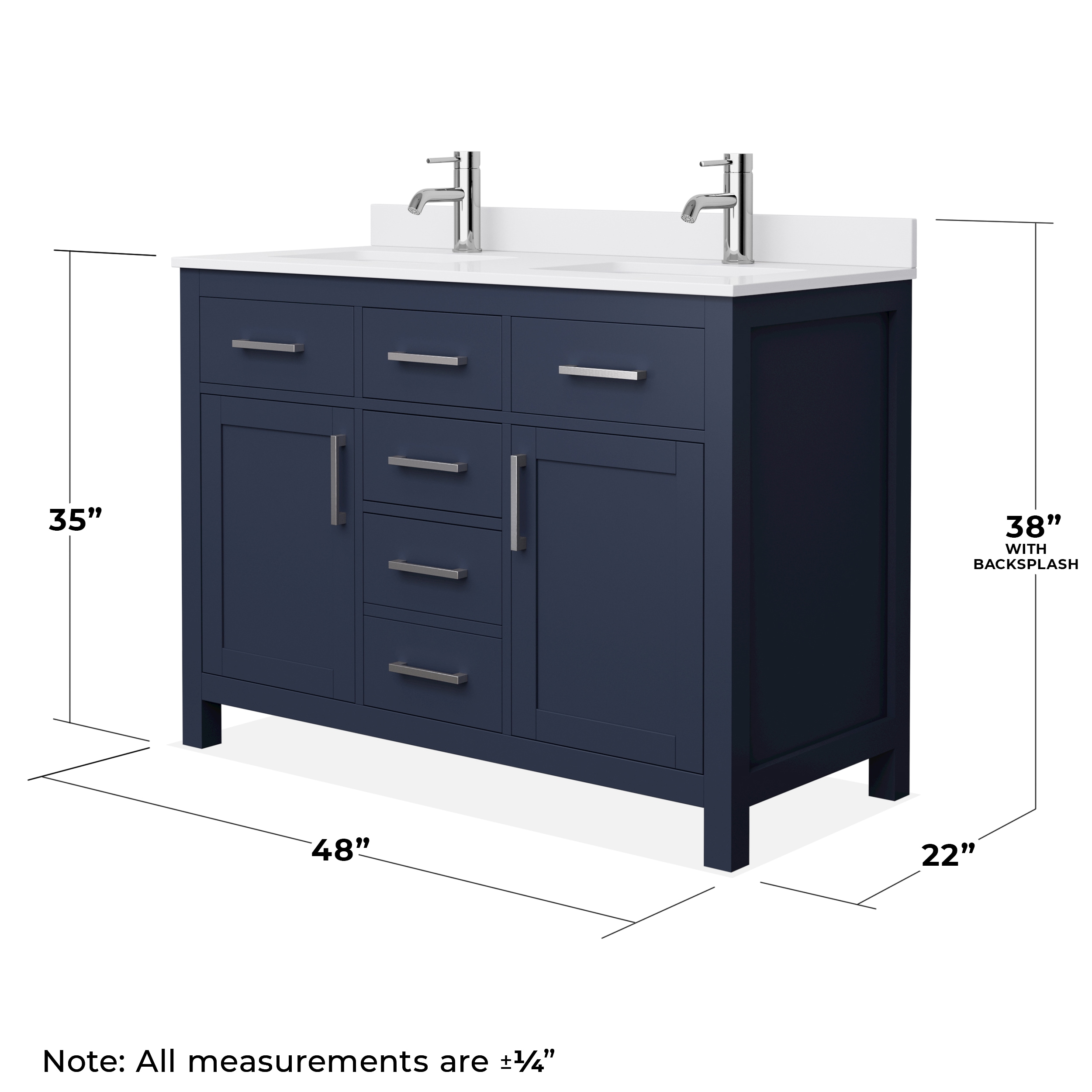 Wyndham Collection WCG242448DBNWCUNSMXX Bath-Vanity-Combo - View #5