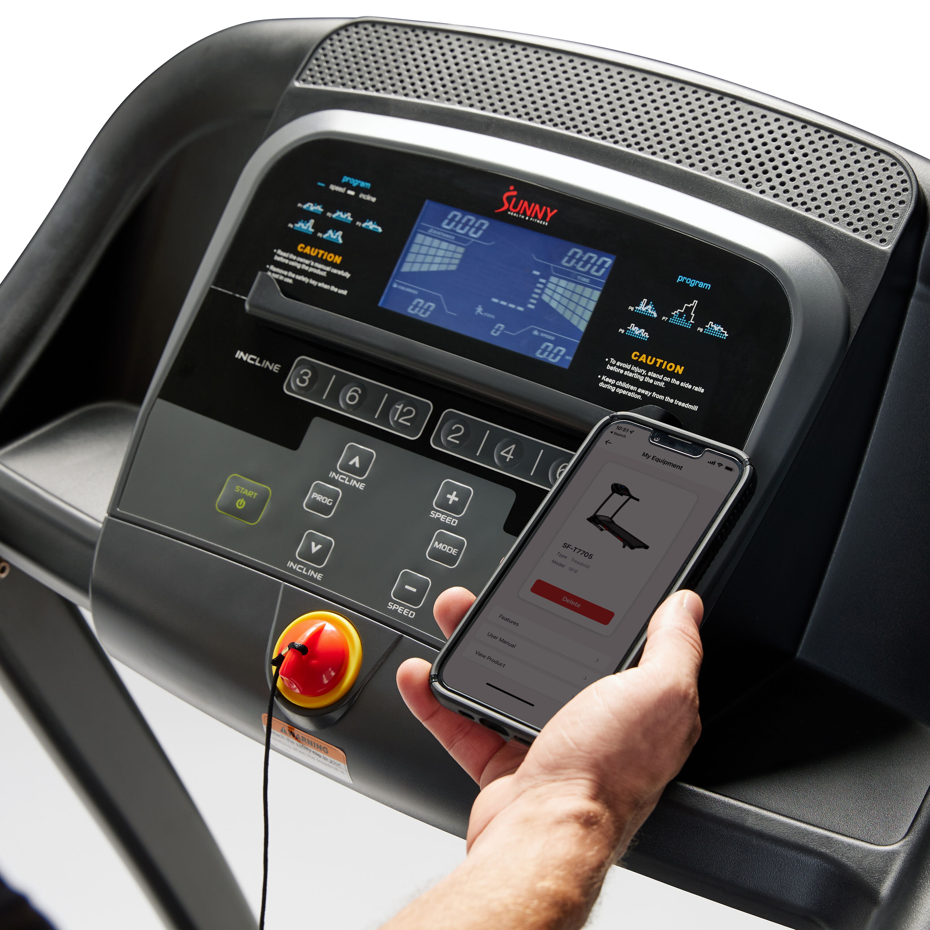 Sunny Health & Fitness SF-T7705SMART treadmills - View #11