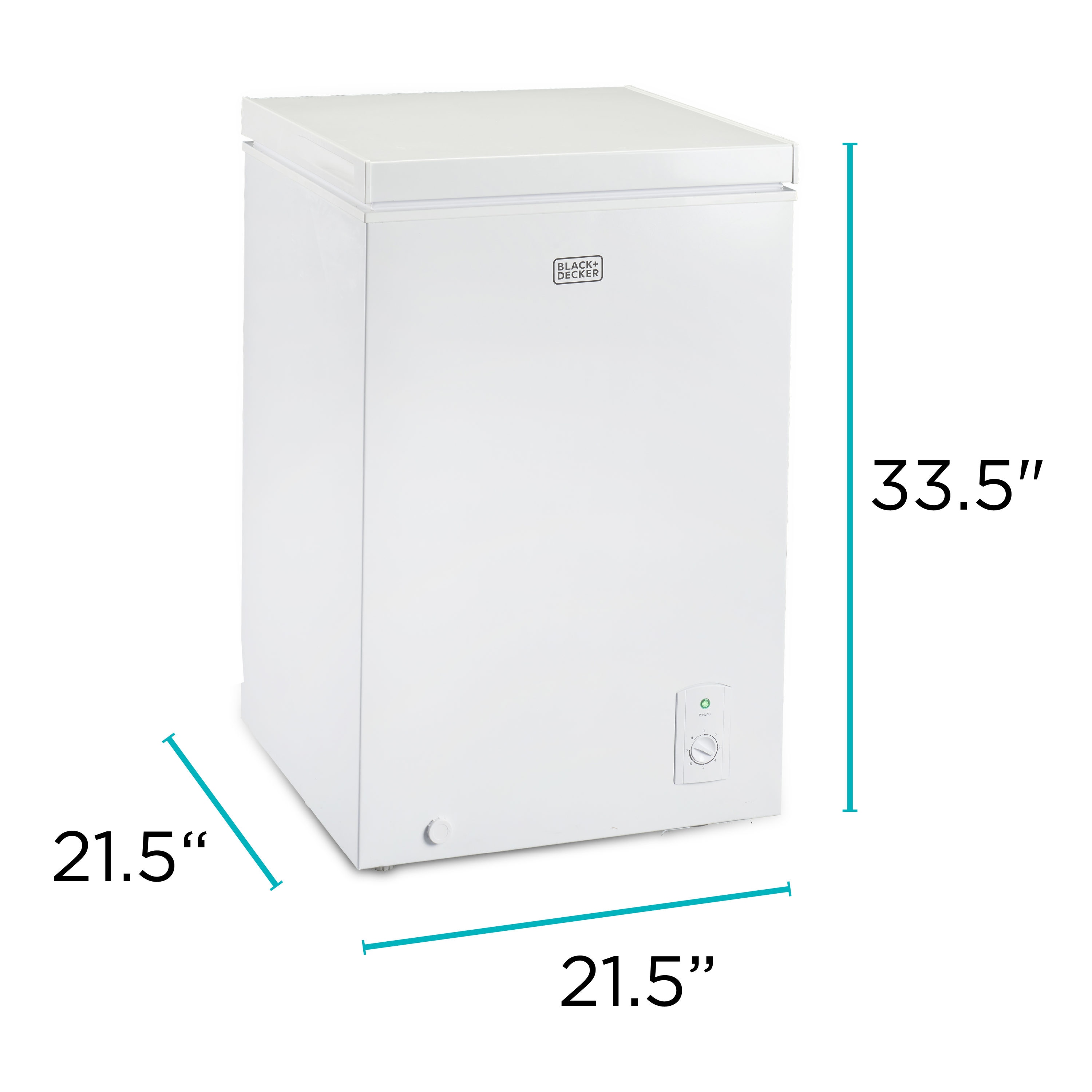 Black Decker 3.5 Cubic Foot Chest Freezer 3.50 ftandsup3 3.50 ftandsup3 Net  Freezer Capacity White - Office Depot
