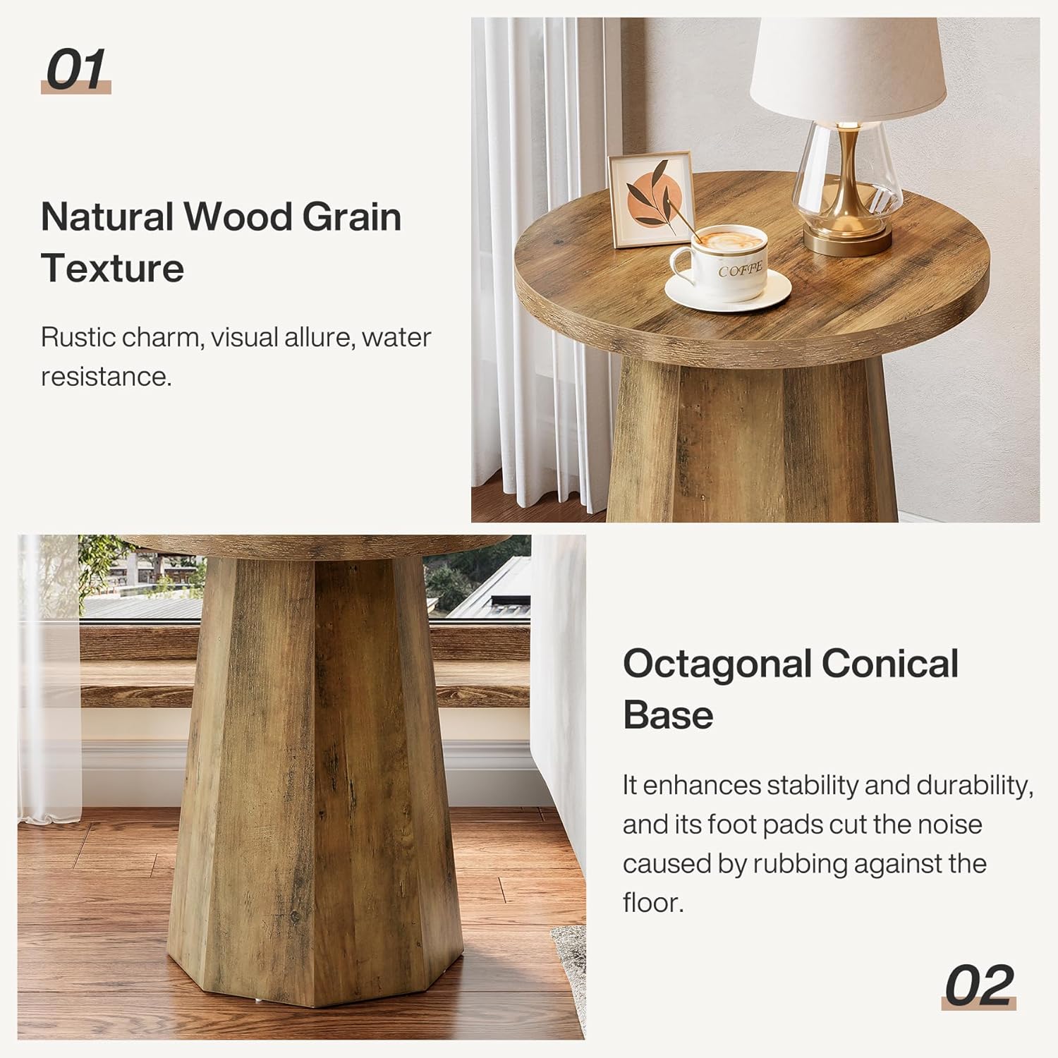 Tribesigns LWOYJL-JW1038 End-Tables - View #2