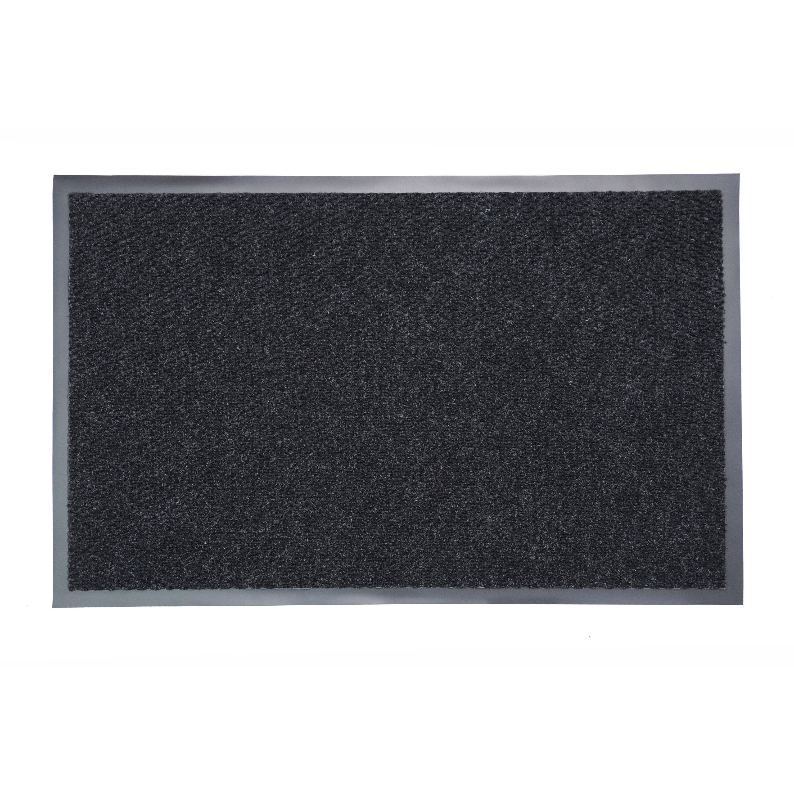 Callowaymills Charcoal Polypropylene/Rubber Rectangular Indoor or ...