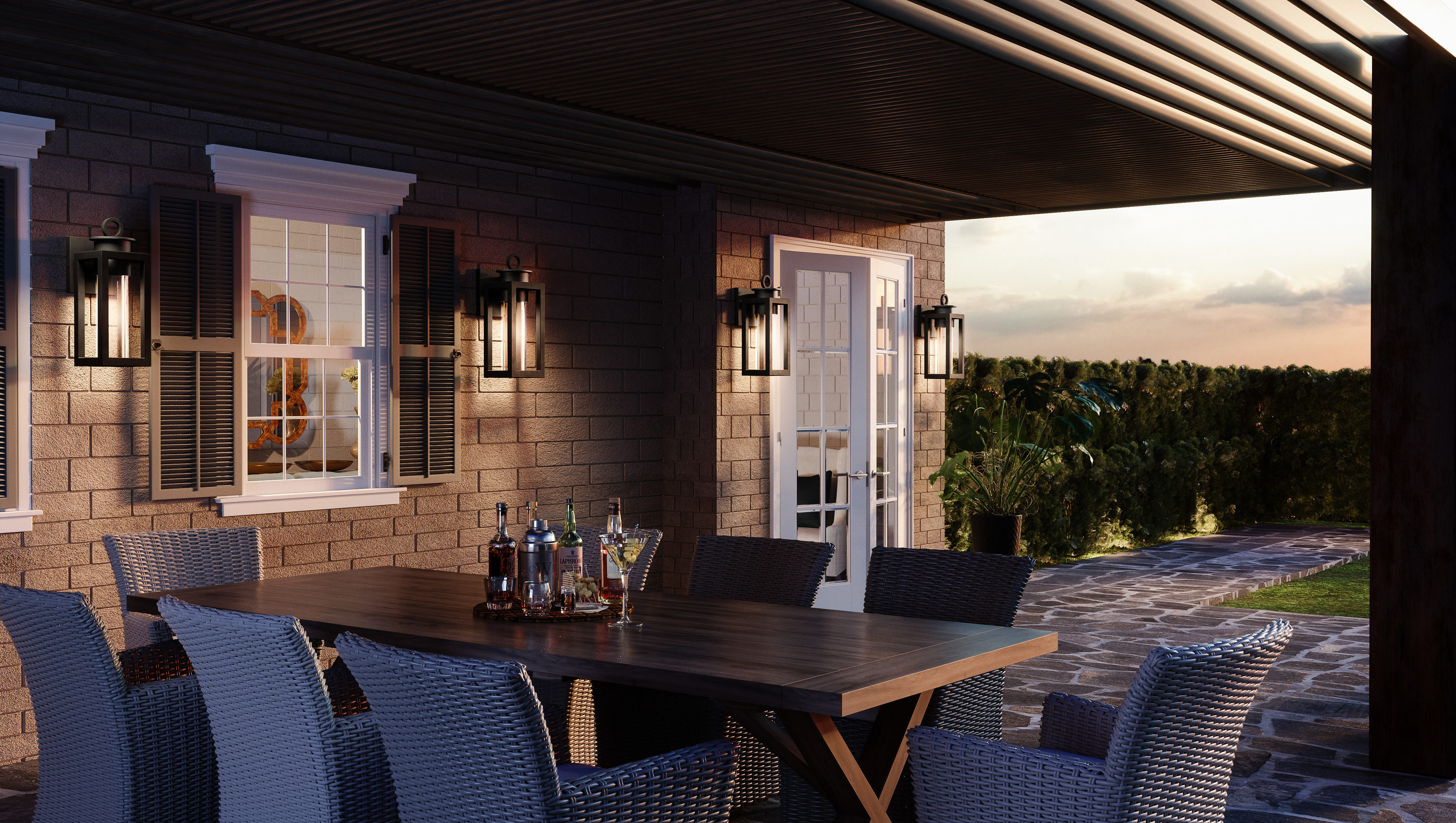 Quoizel DGL8407MBK Outdoor-Wall-Lighting - View #4