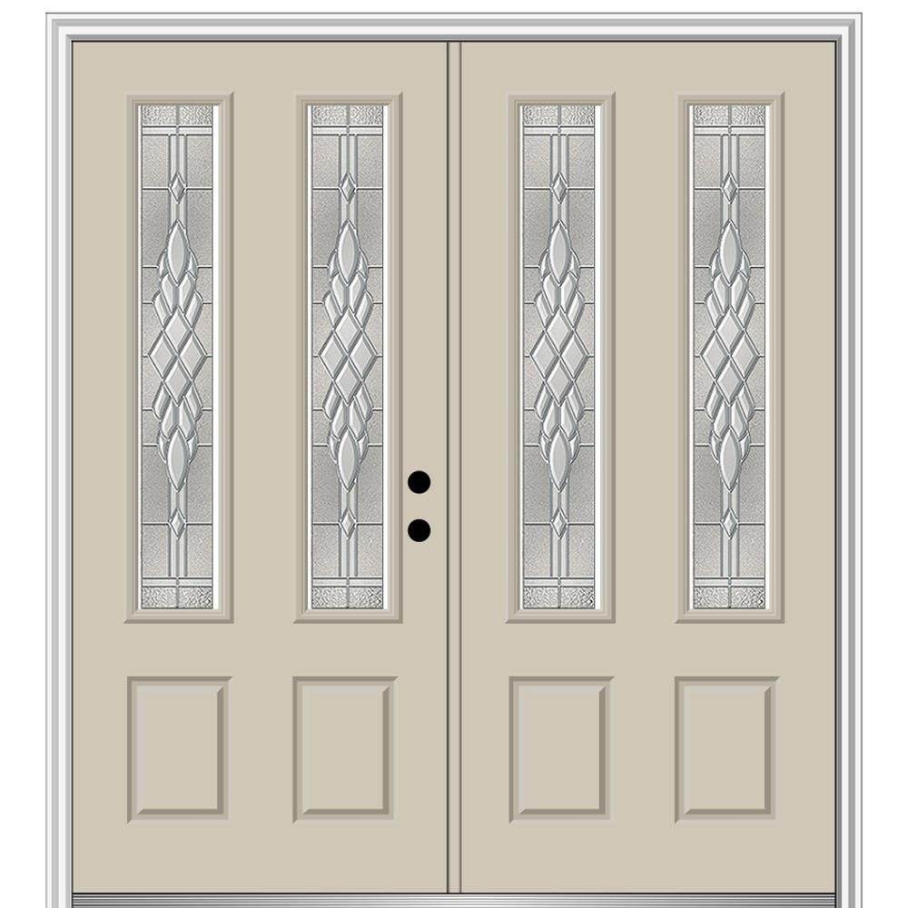 MMI DOOR TRUfit Patio 72-in x 80-in Dual-pane Grilles Between The