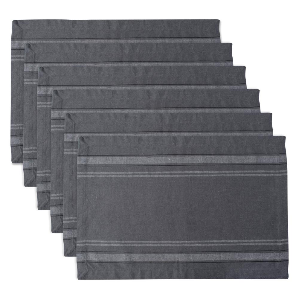 DII CAMZ37059 Chambray Gray Placemats