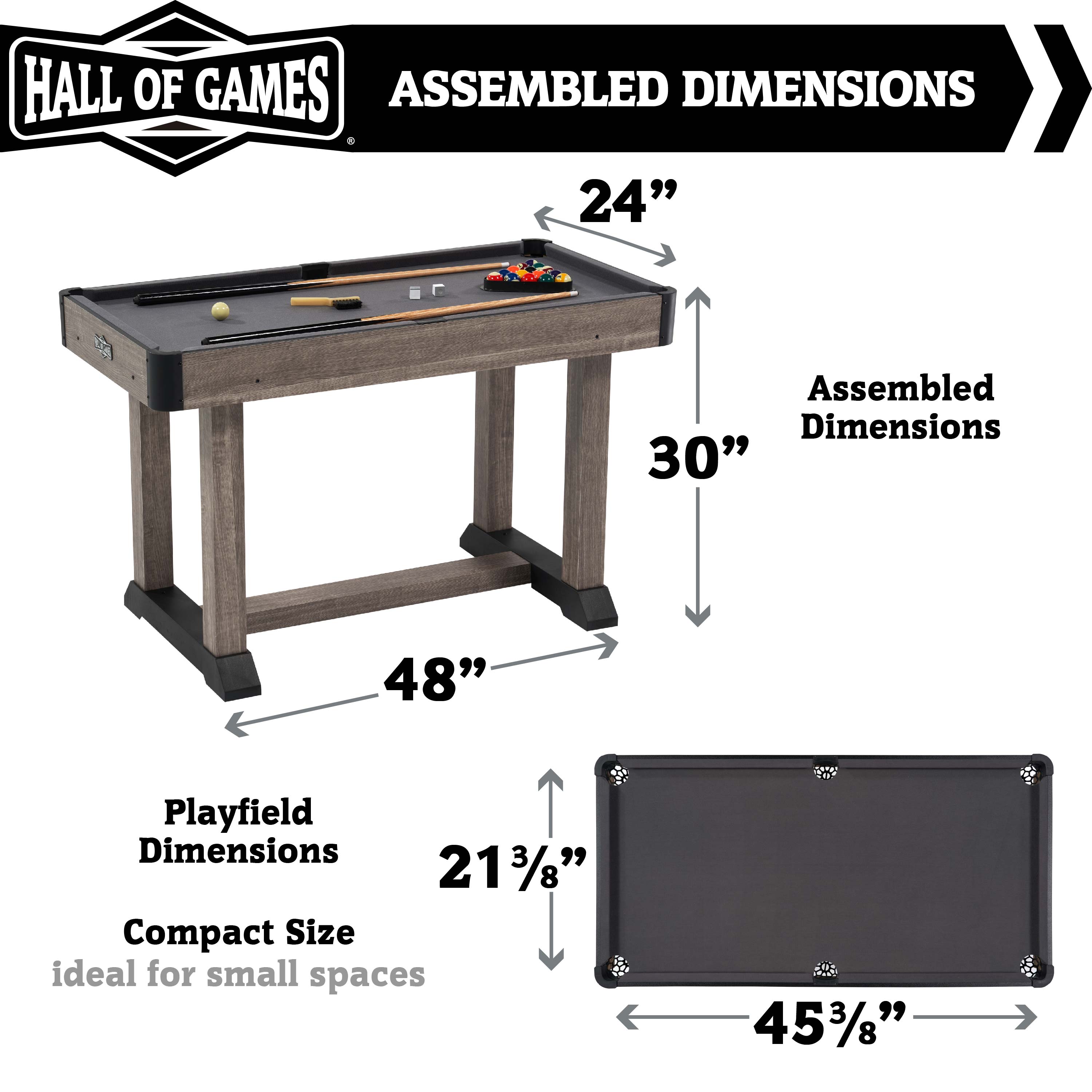 MD Sports BL048Y24002 Pool-Table - View #2