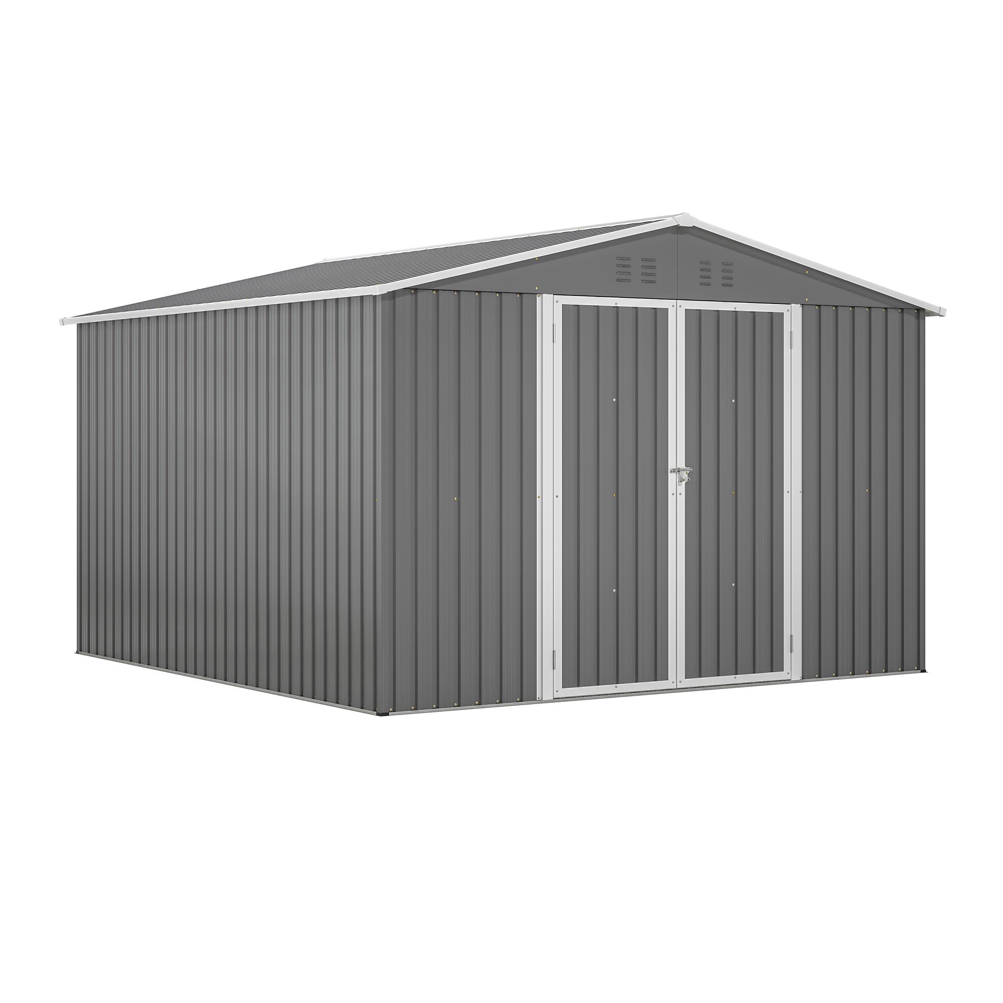 Bayfeve BF-250521-SD 10-ft x 10-ft Galvanized steel Storage Shed