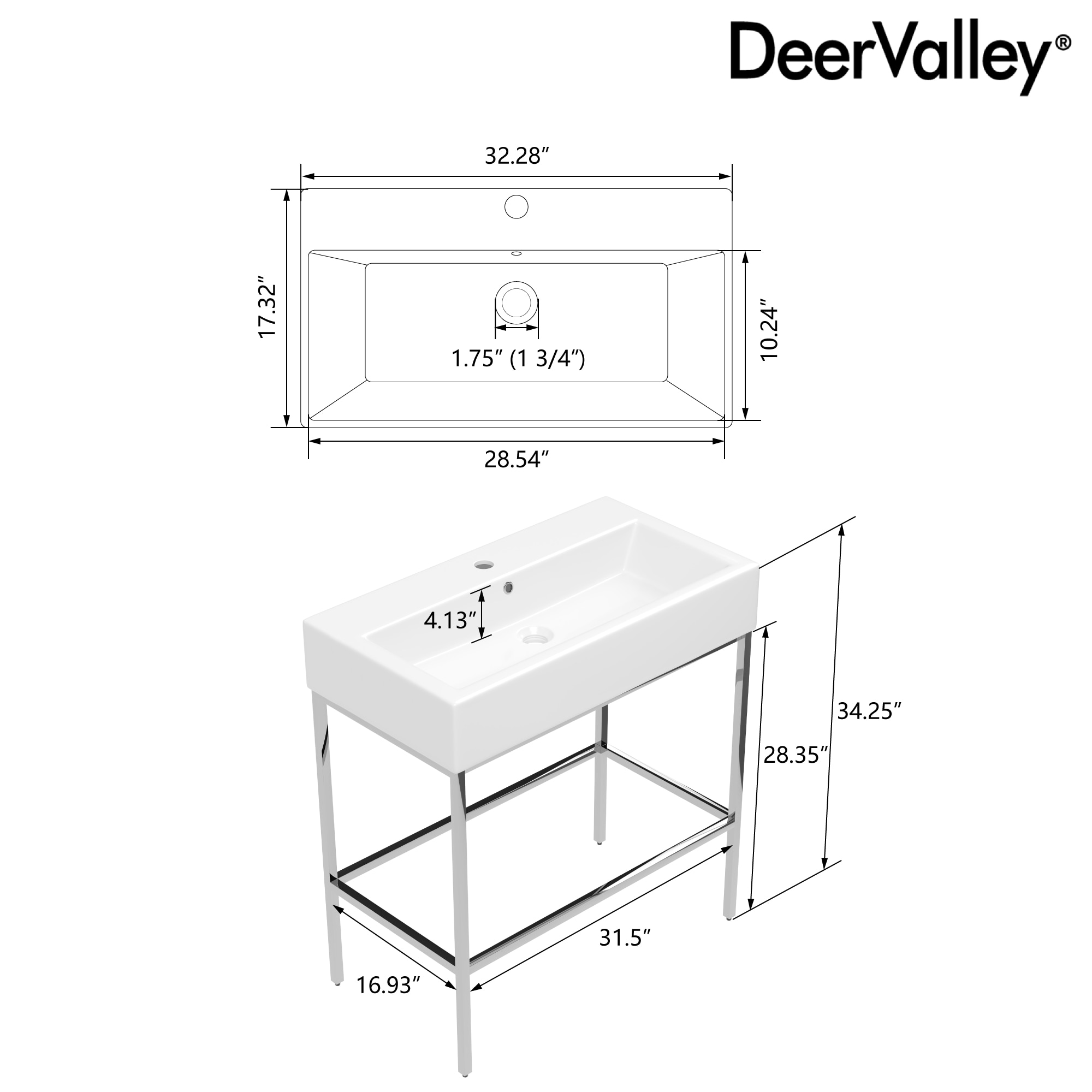 DeerValley DV-1CS0253A Bath-Sink - View #6