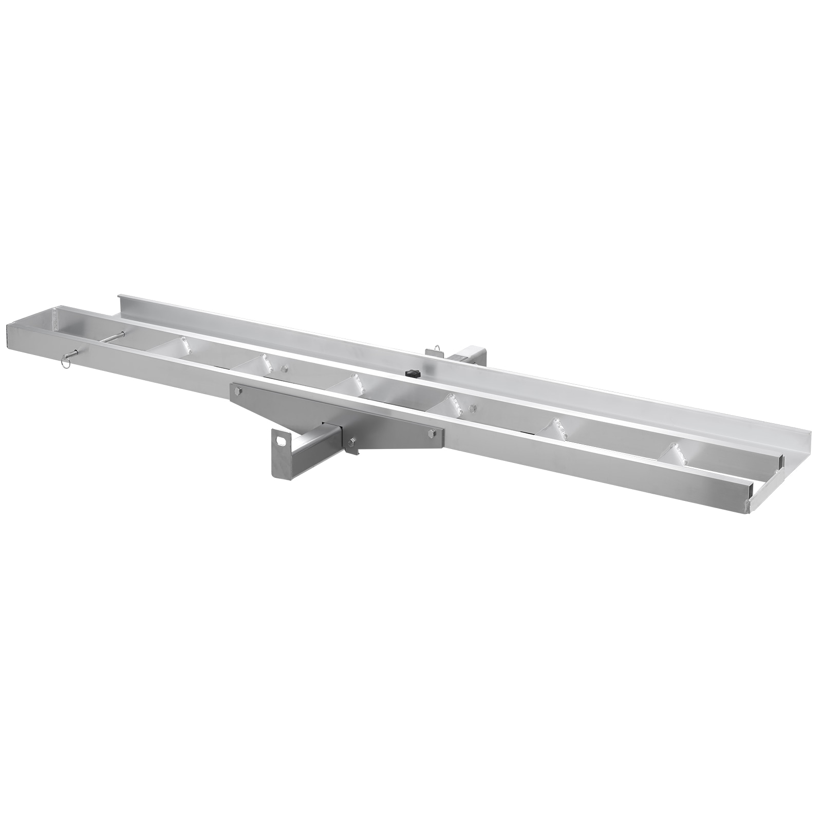 VEVOR Motorcycle Carrier 400 lbs Capacity Heavy Duty Aluminum Hitch Mount Rack with 73in Loading Ramp Straps and Stabilizer Scooter Dirt Bike Trailer Hauler for Car Truck with 2-Inch Hitch Receiver